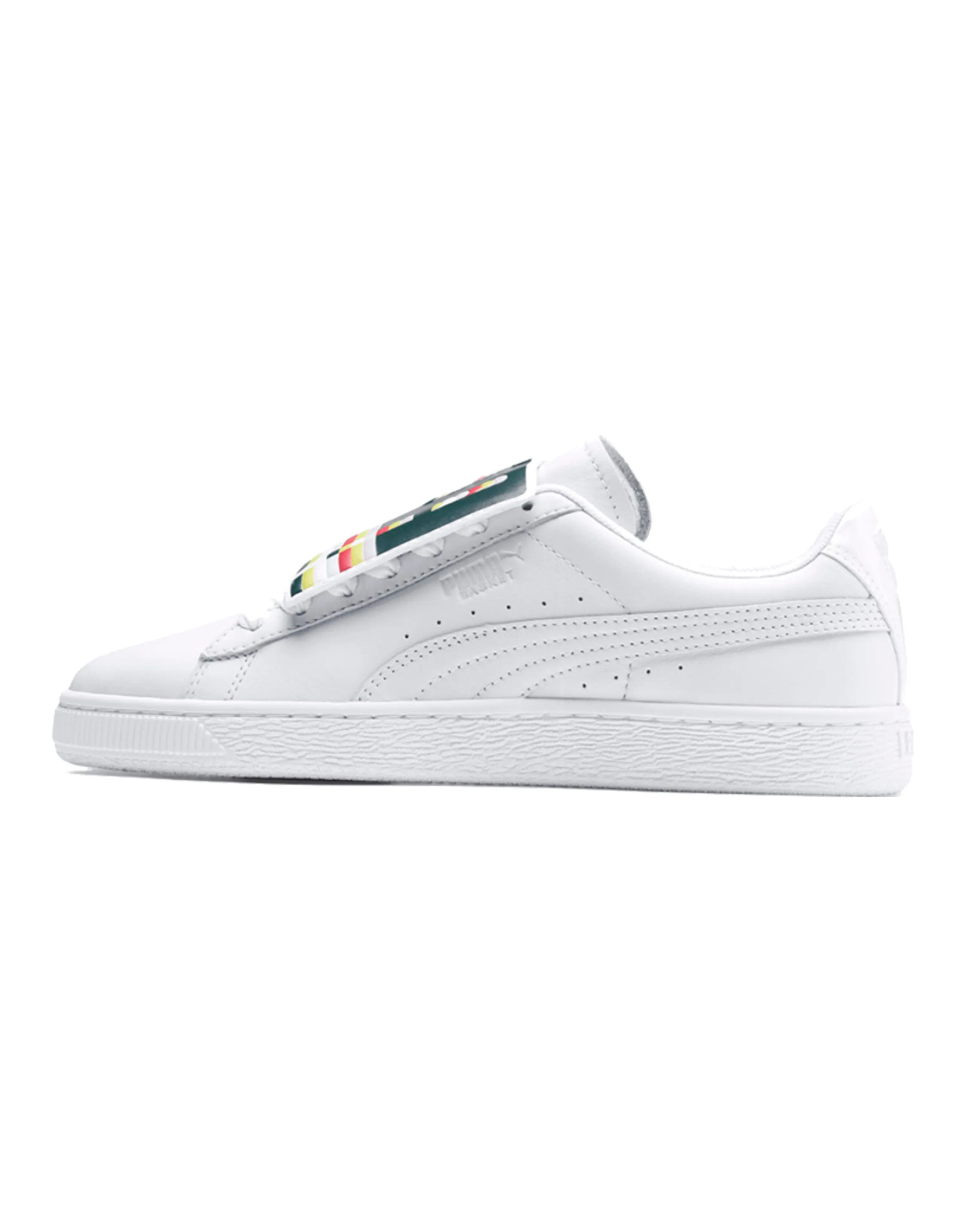 PUMA Basket Badge Casual Sneakers White Women's