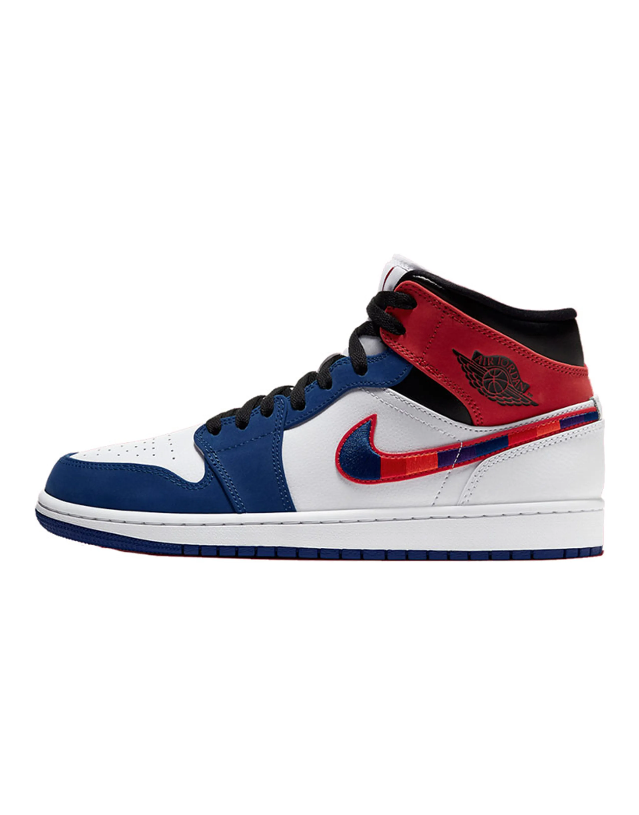 Jordan 1 Mid 'Multi-Color Swoosh'