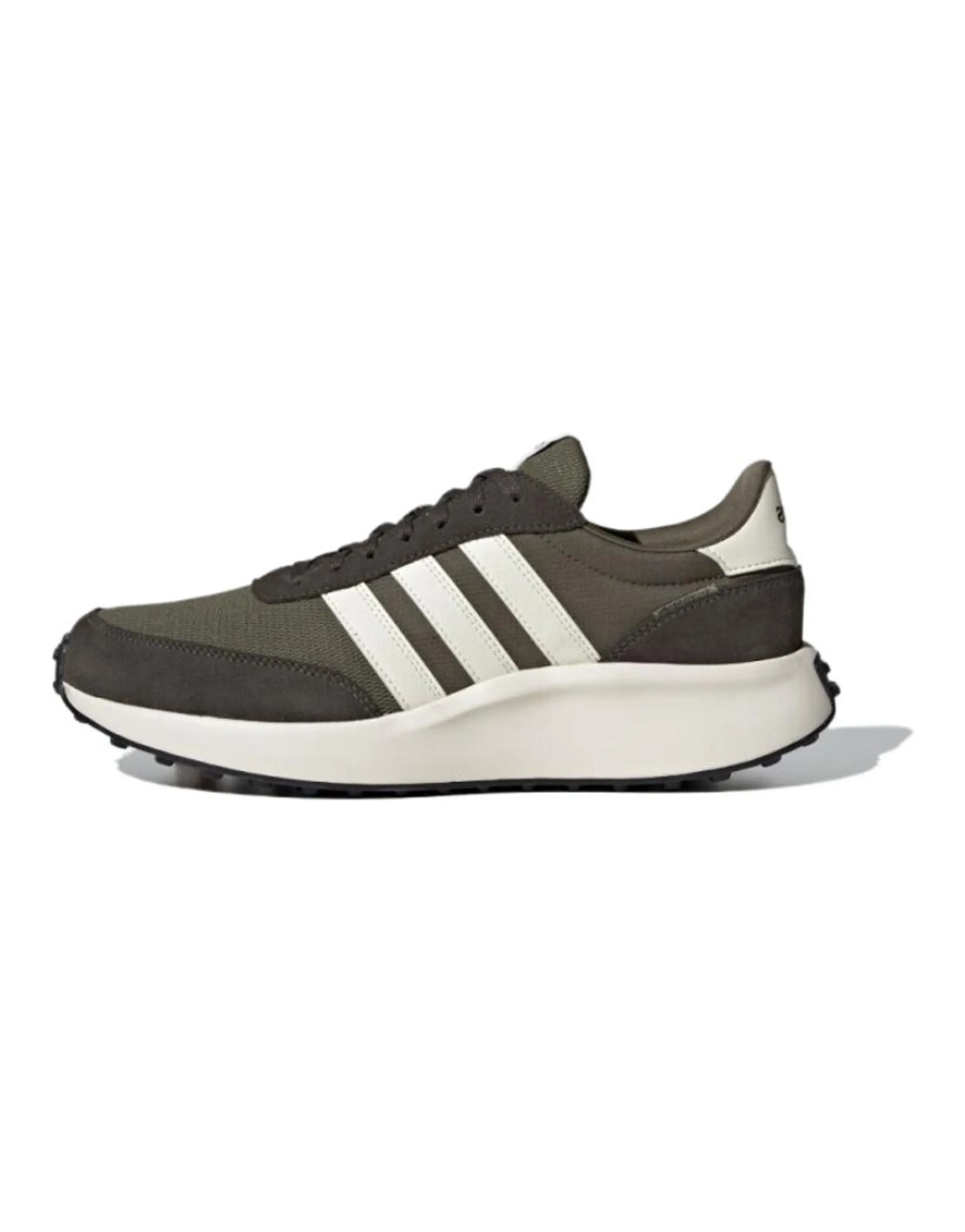 Adidas Run 70S Running Shoes Men Low-Top Olive Green/Jade White