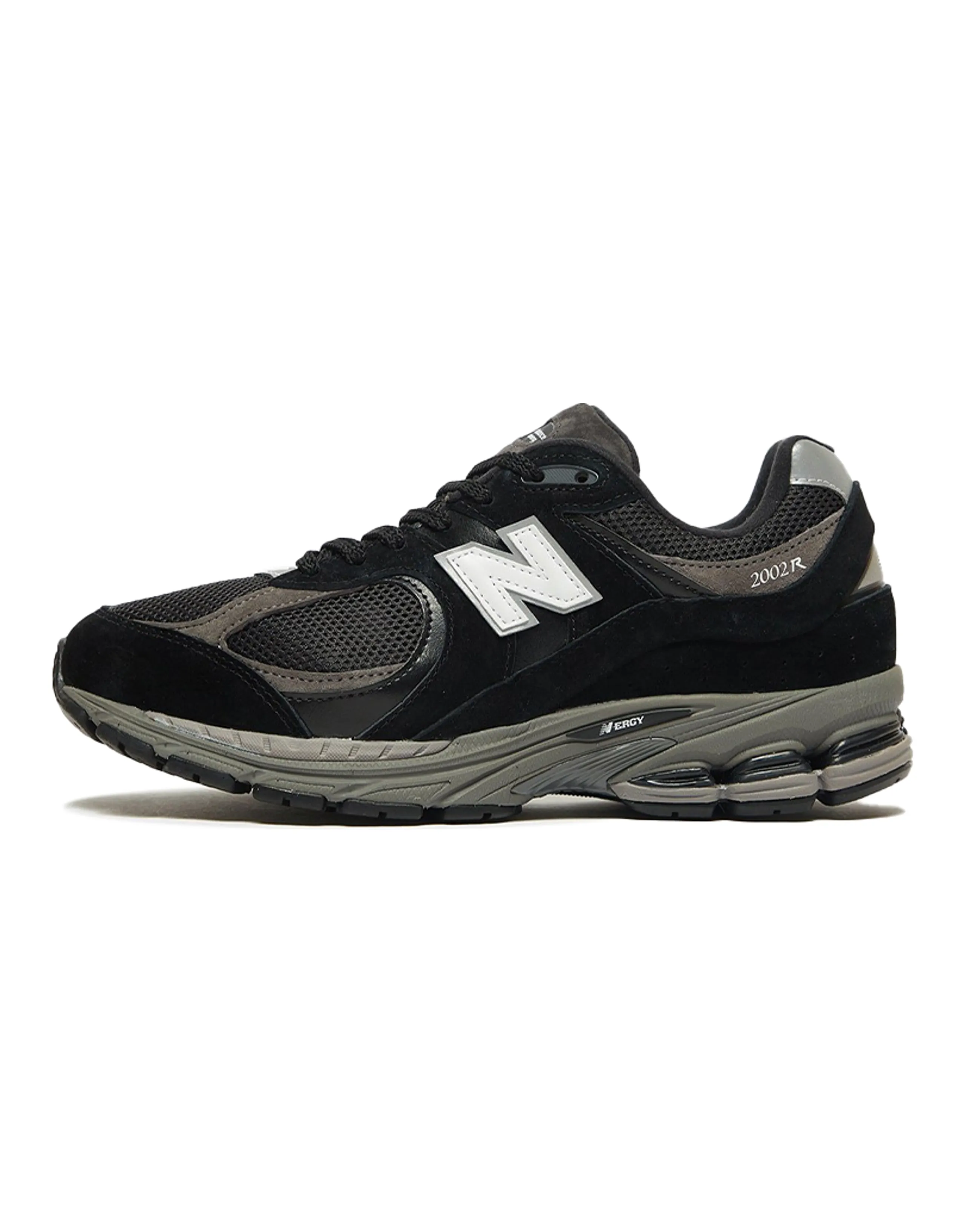 New Balance 2002R Black Dark Grey White
