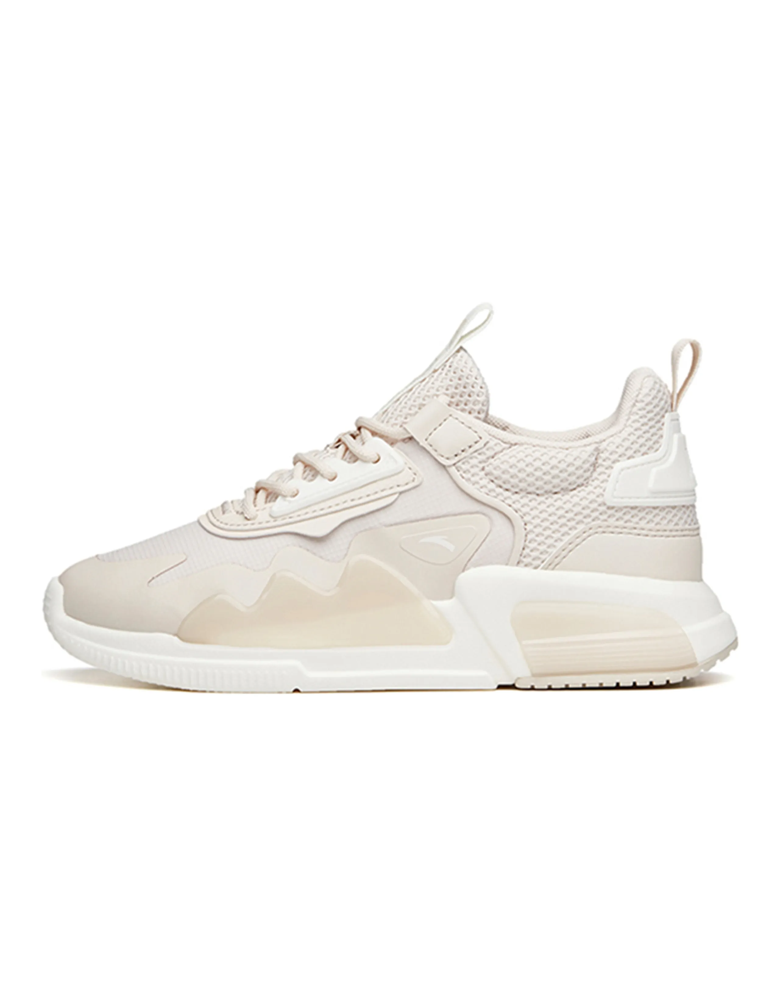 ANTA Casual Shoes Women's Low Top Ivory White/Mud Gray
