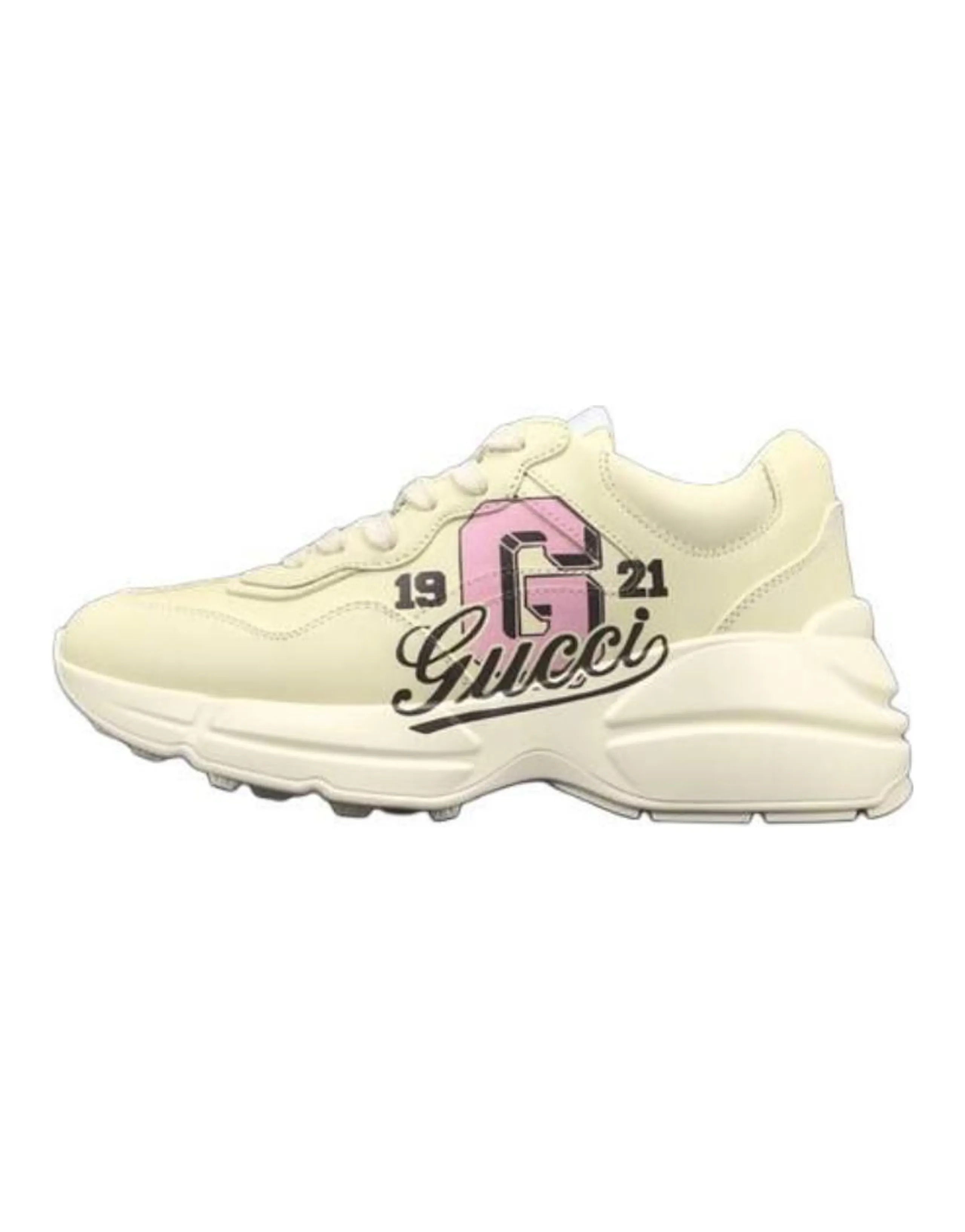 GUCCI Rhyton Low Top Casual Shoes Women's Ivory White