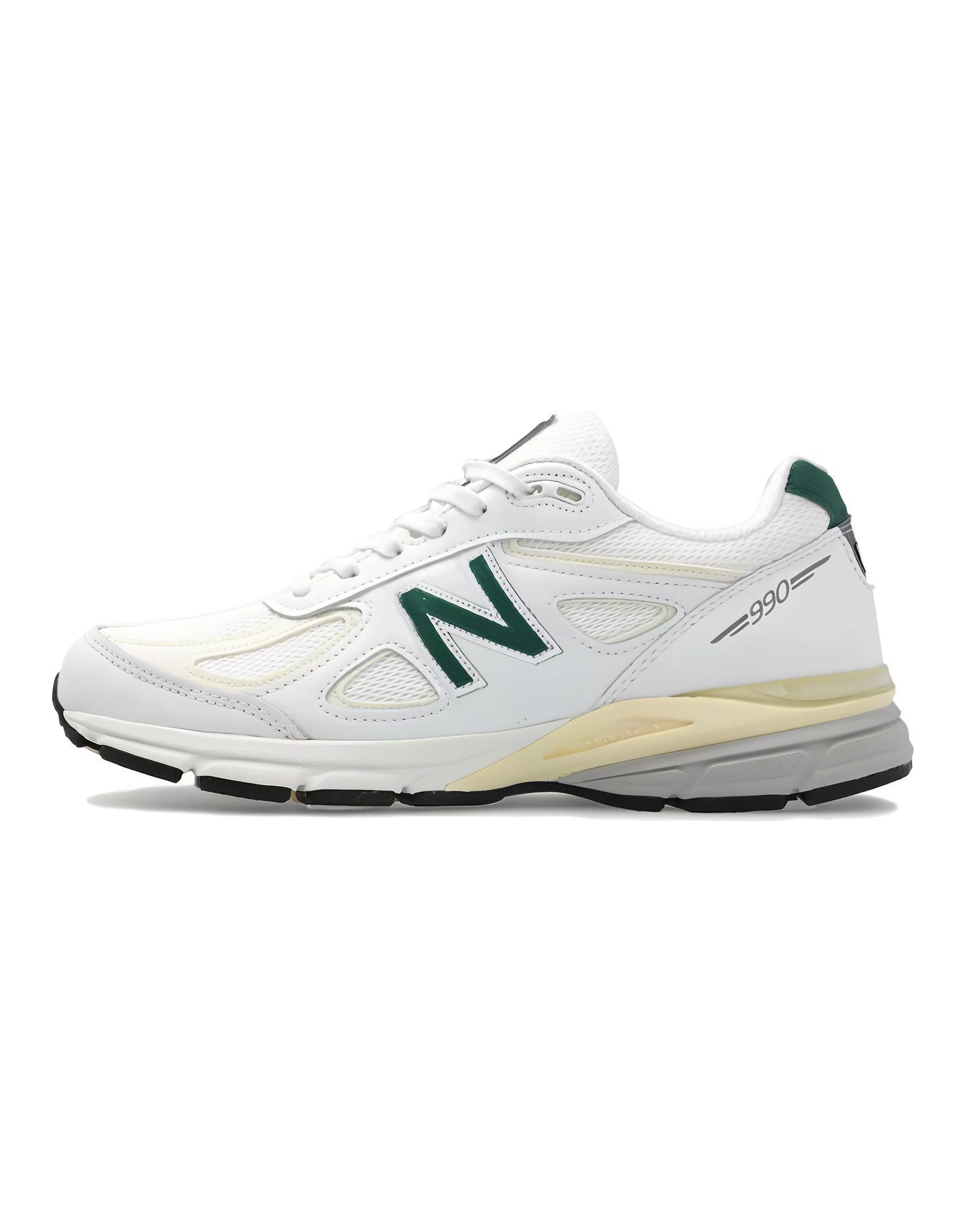 New Balance 990v4 MiUSA White Green
