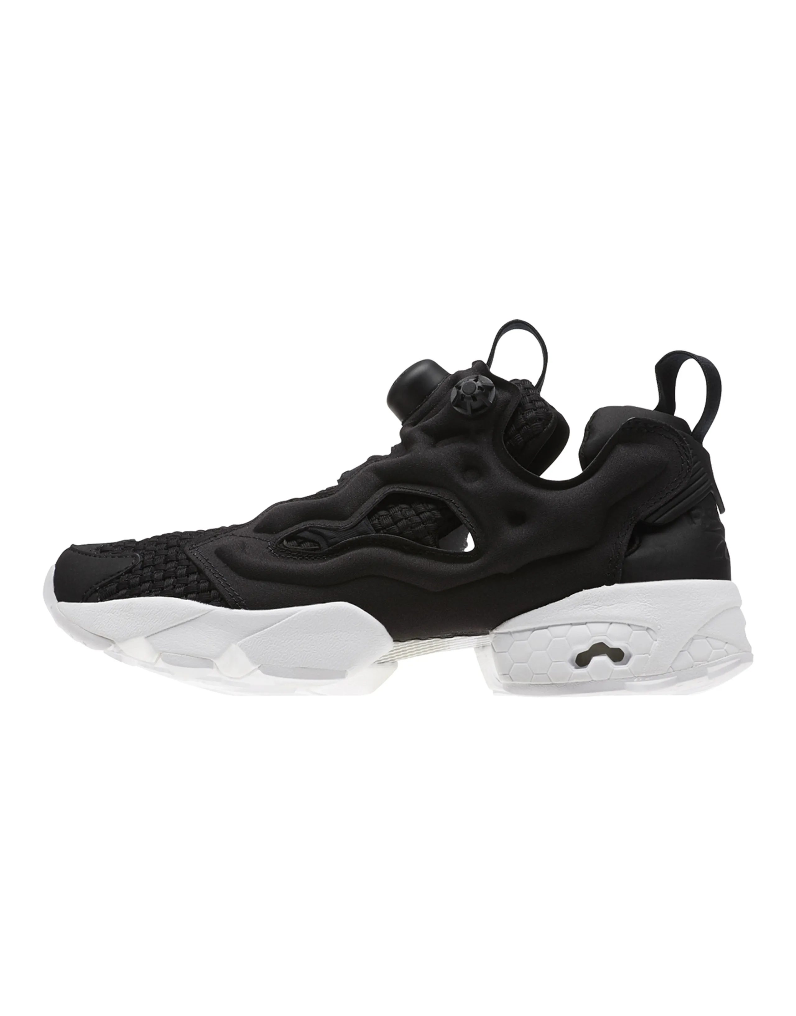 Reebok Instapump Fury Woven Running Shoes Black/White Women's