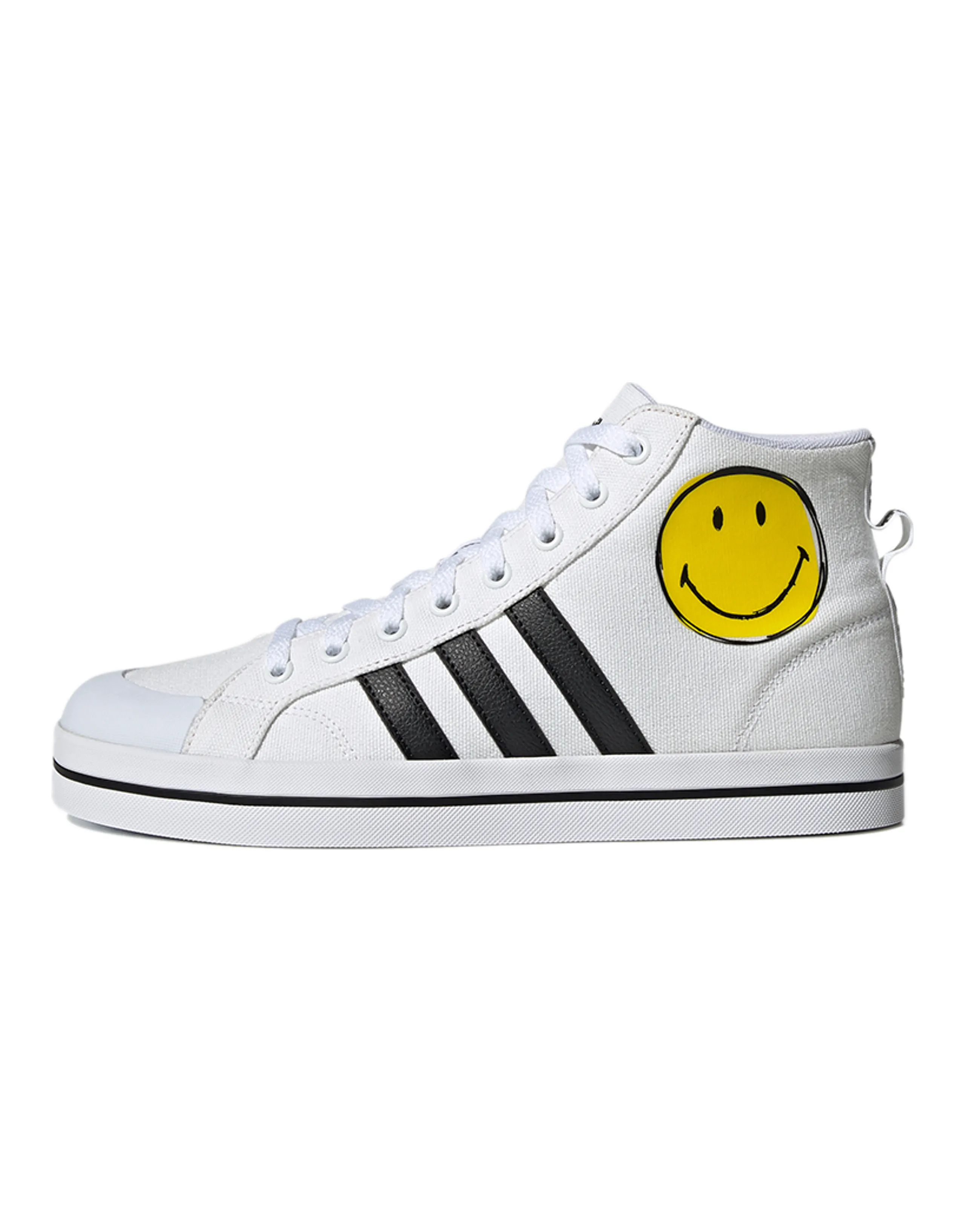 Adidas Neo Neo Bravada Mid Smiley Face White/Yellow/Black