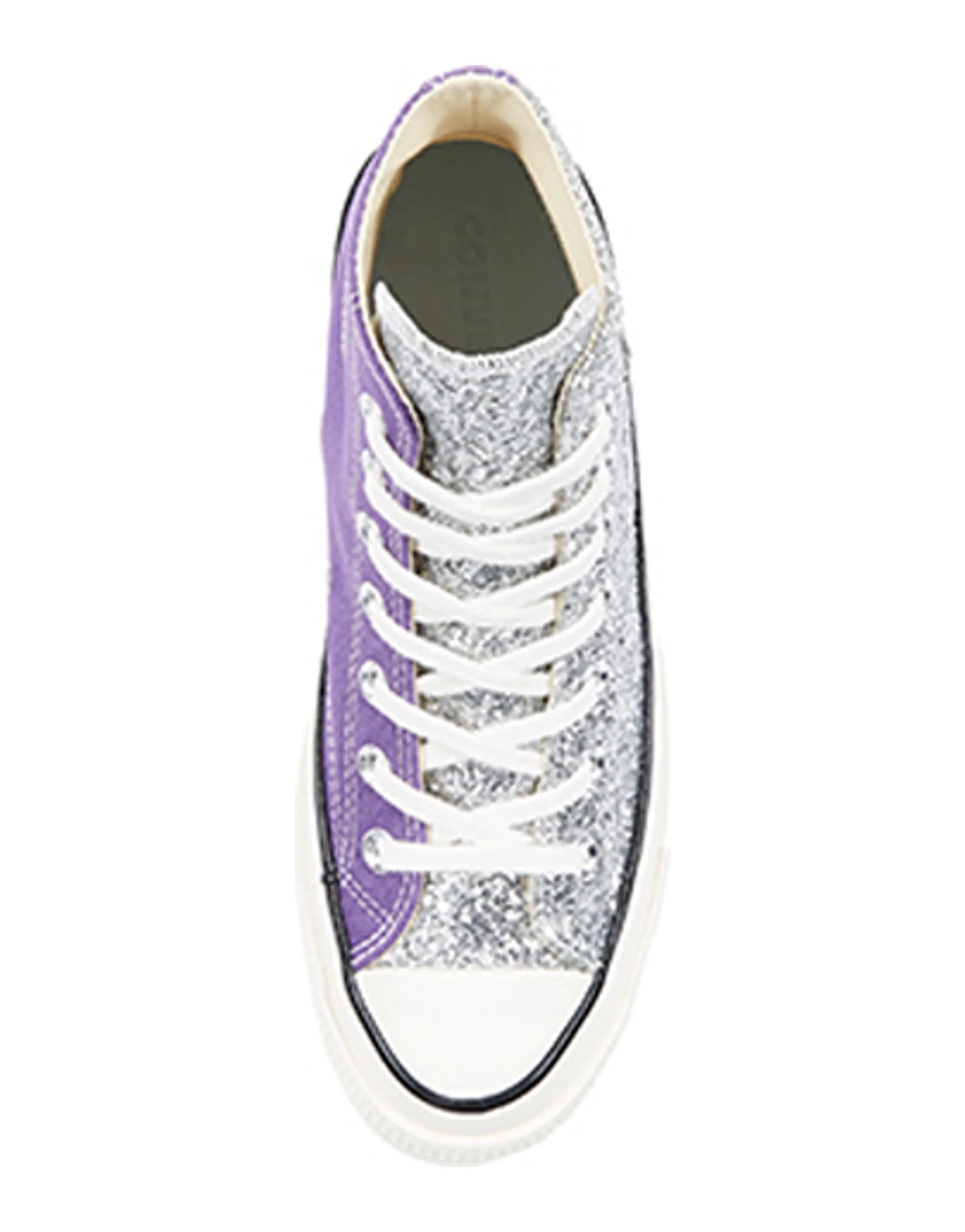 Converse Chuck Taylor All Star 70 Hi Chiara Silver Glitter Purple Women's