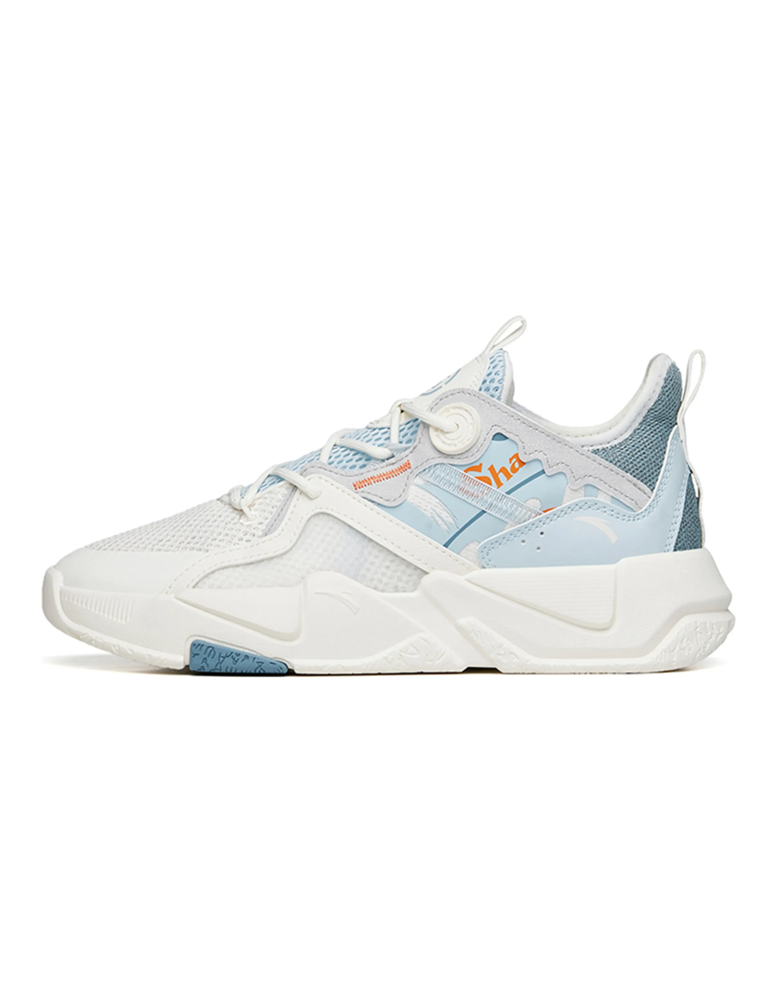 ANTA Life Collection Casual Shoes Men Low-Top Ivory White/Illusion Blue/Wall Gray