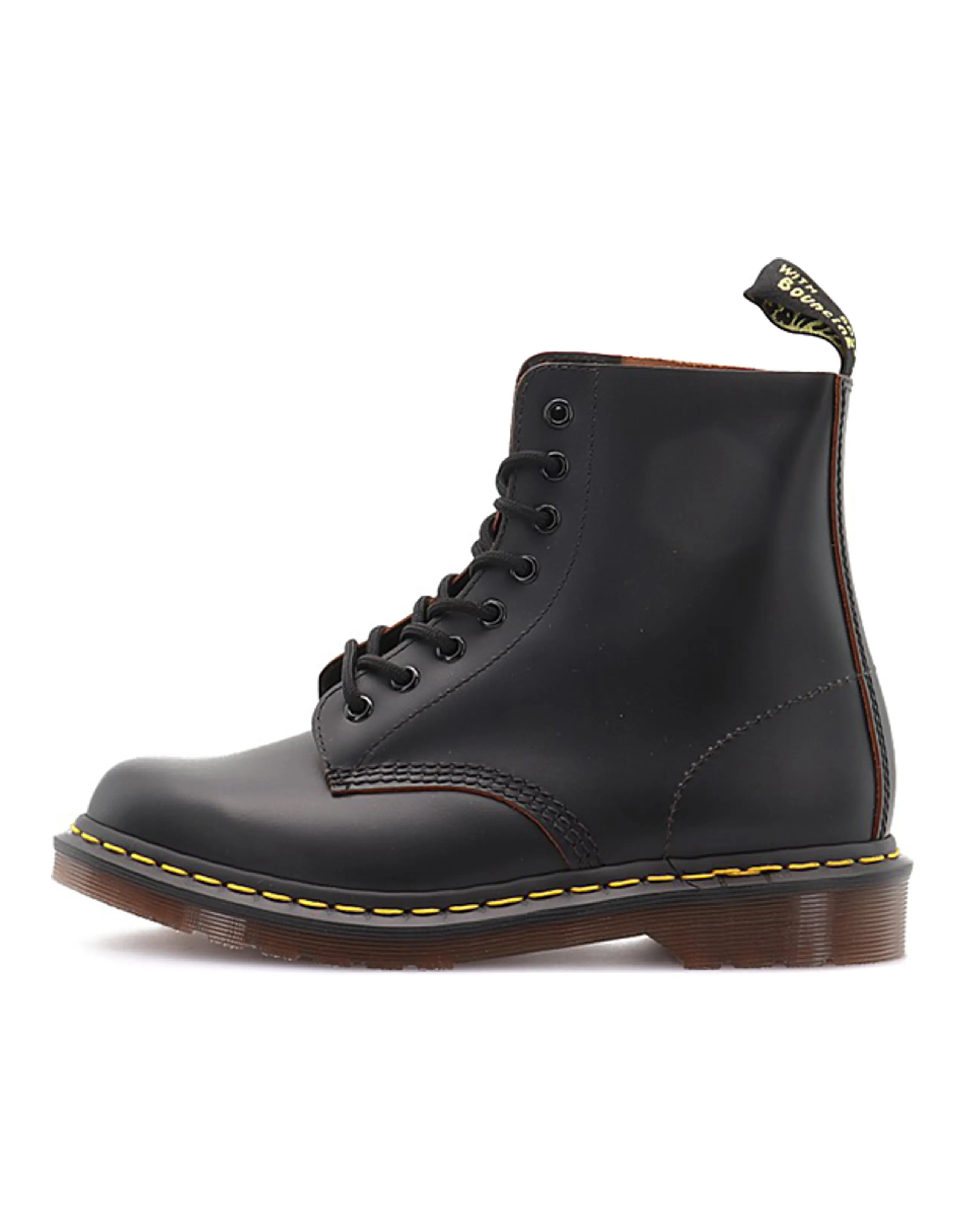 Dr.Martens 1460 Vintage Made In England Lace Up Boot Black Quilon
