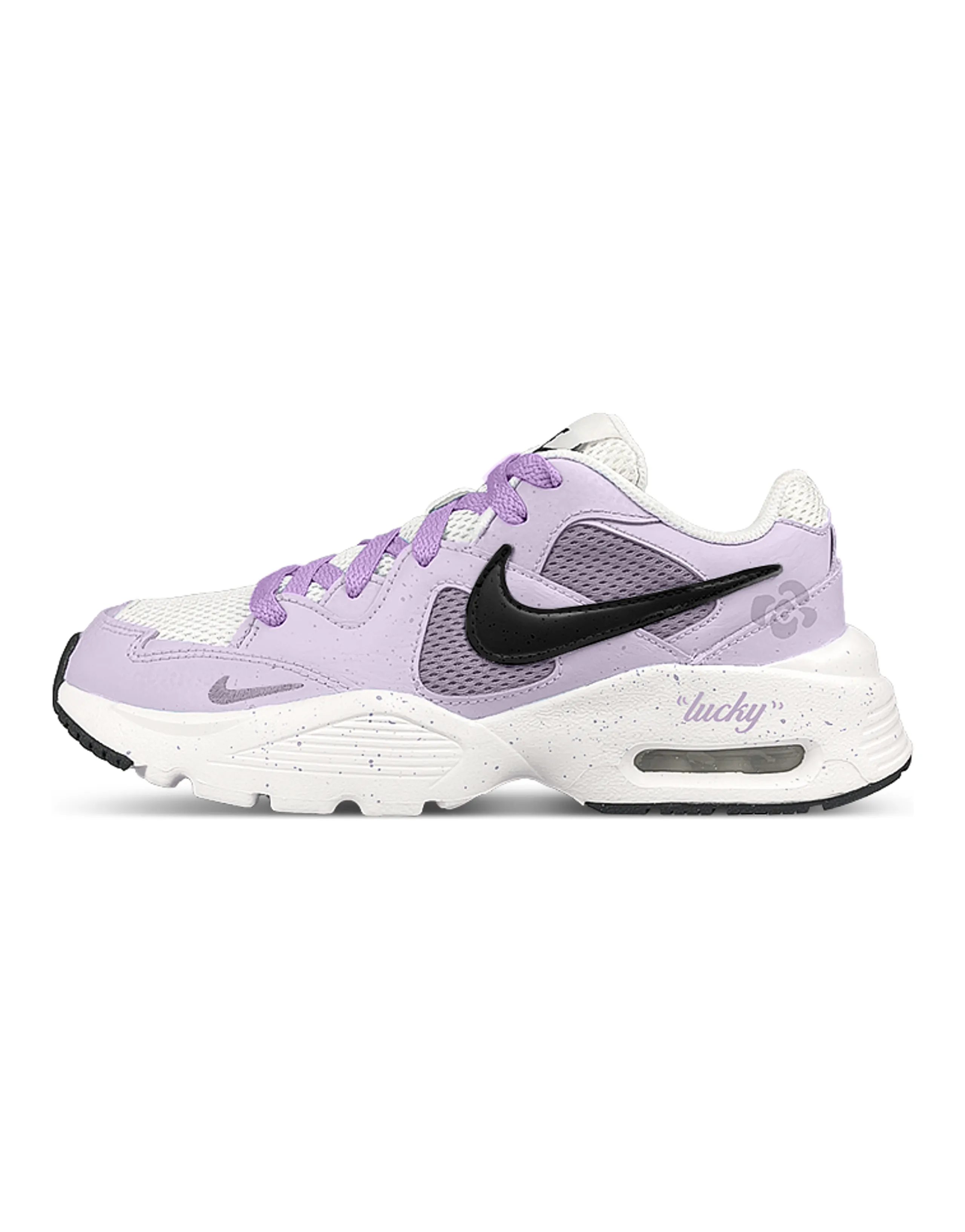 Nike Air Max Fusion Low-Top Running Shoes Women's White Purple