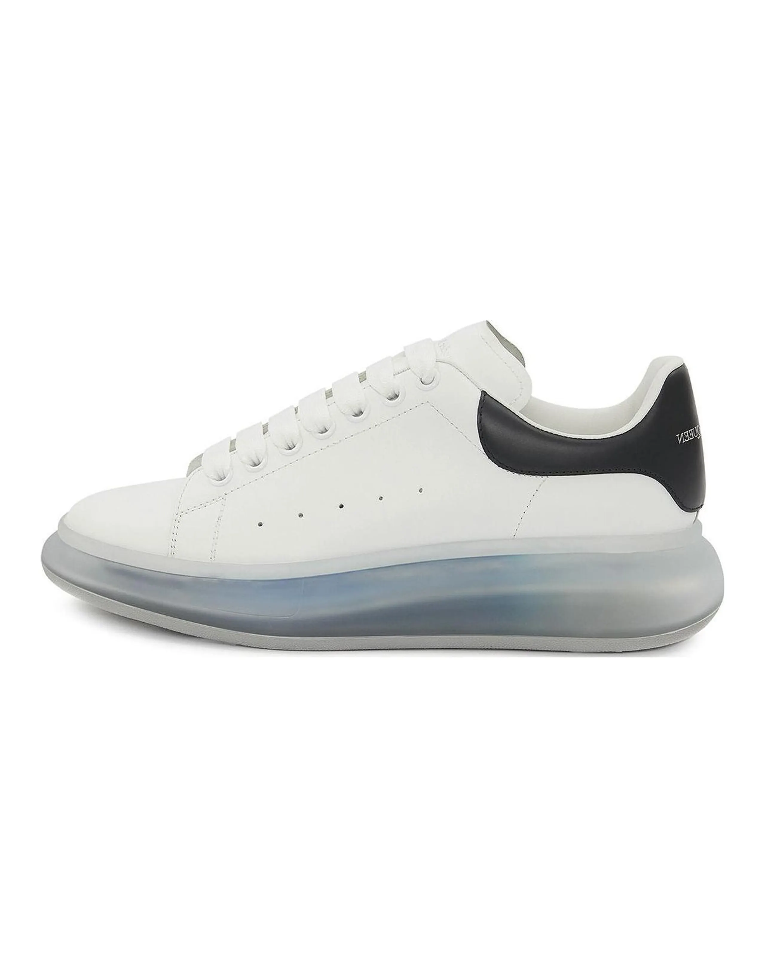 Alexander McQueen Oversized Clear Sole White Navy Blue