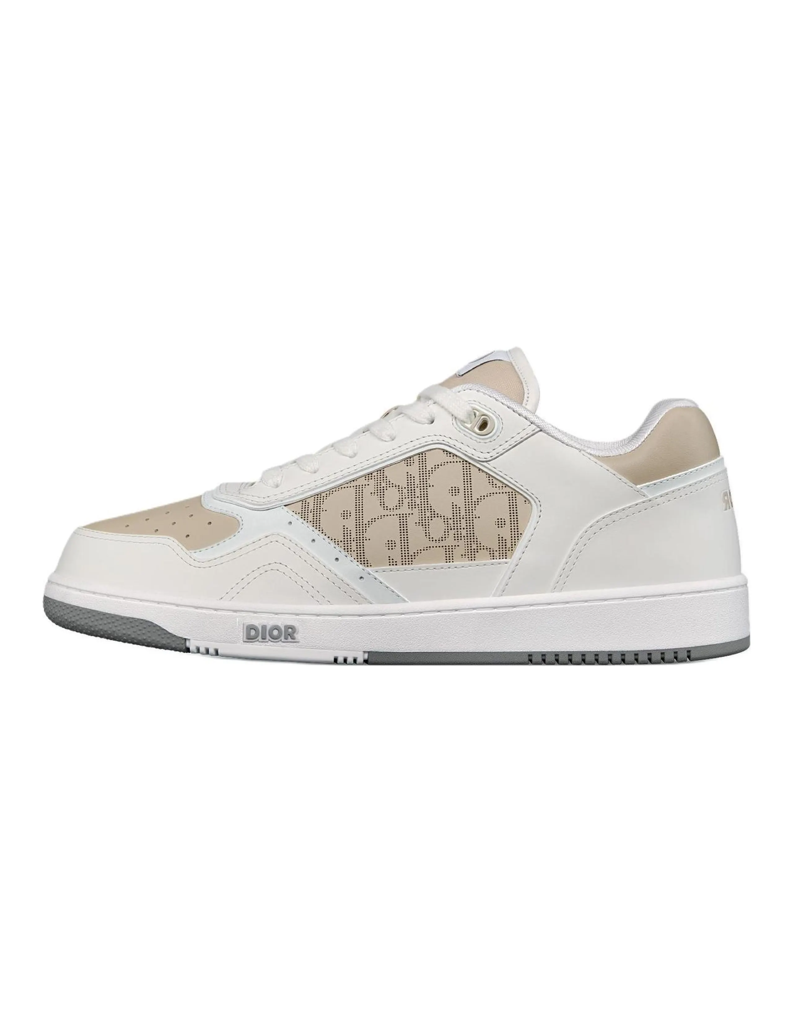 DIOR B27 Skateboard Shoes Unisex Low-Top White Beige