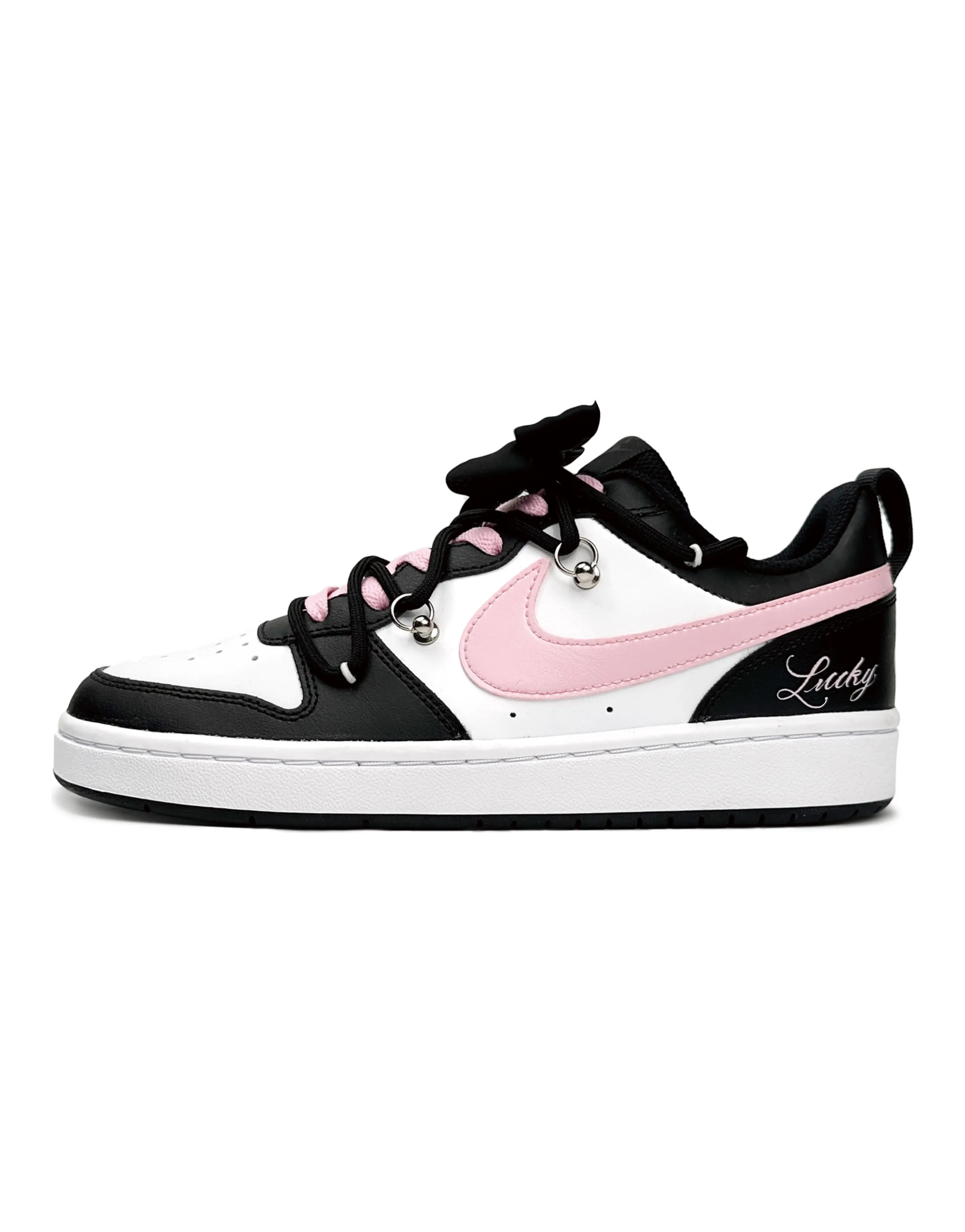 Nike Court Borough Skateboard Shoes Women's Low-Top Pink