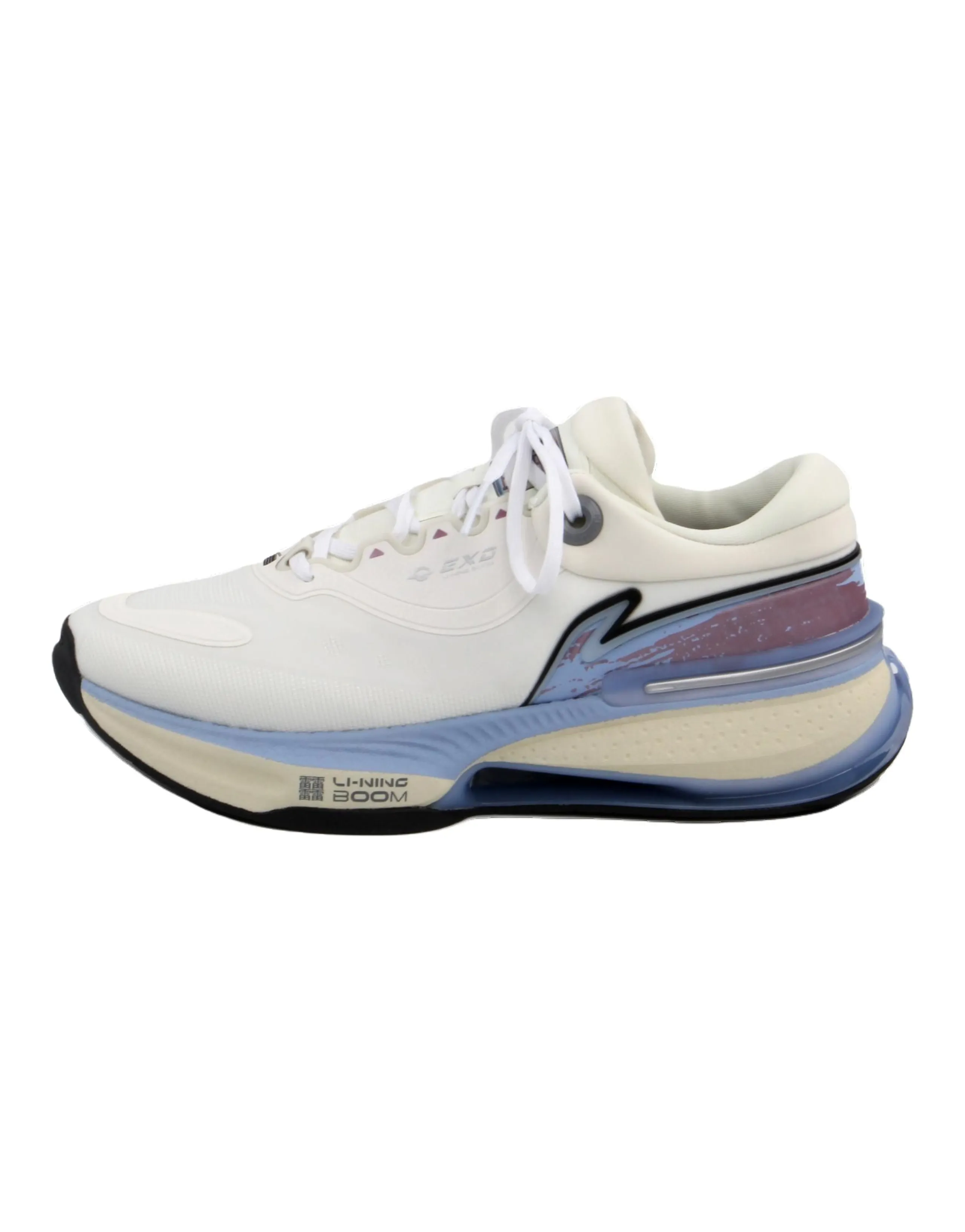 LiNing Exceed 8 Supportive And Elastic Low-Top Casual Shoes Men's White Blue
