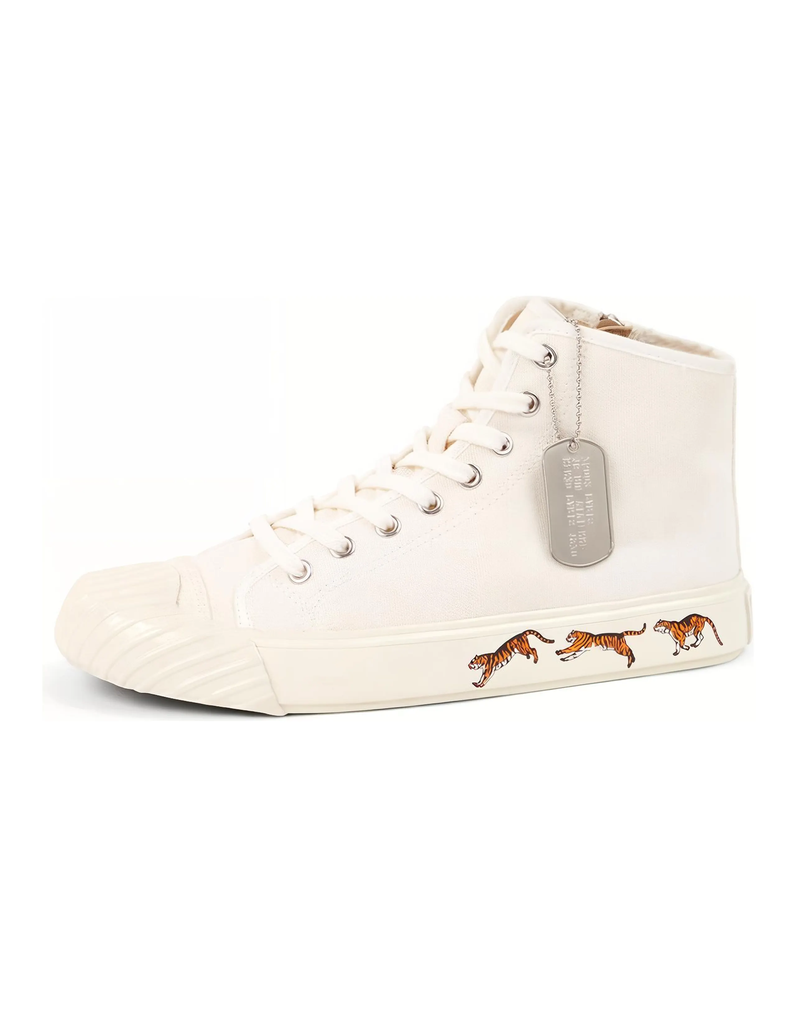 KENZO Tiger-print Lace-up Sneakers