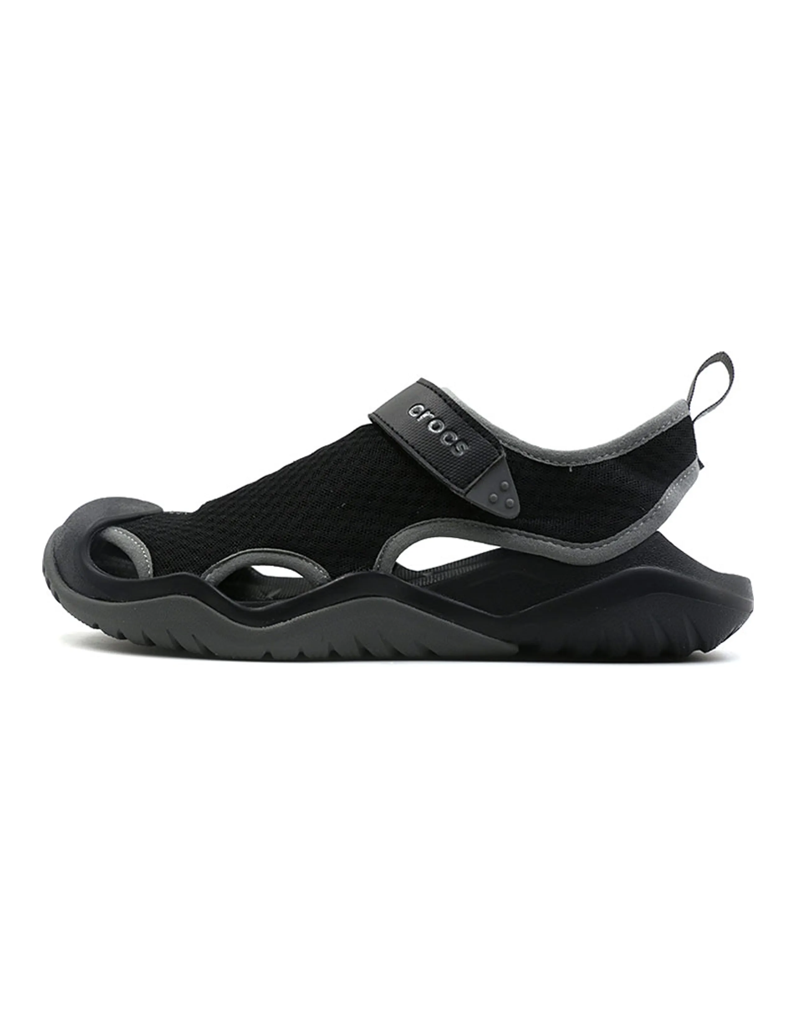 Crocs Swiftwater Sandals 'Black Dark Grey'