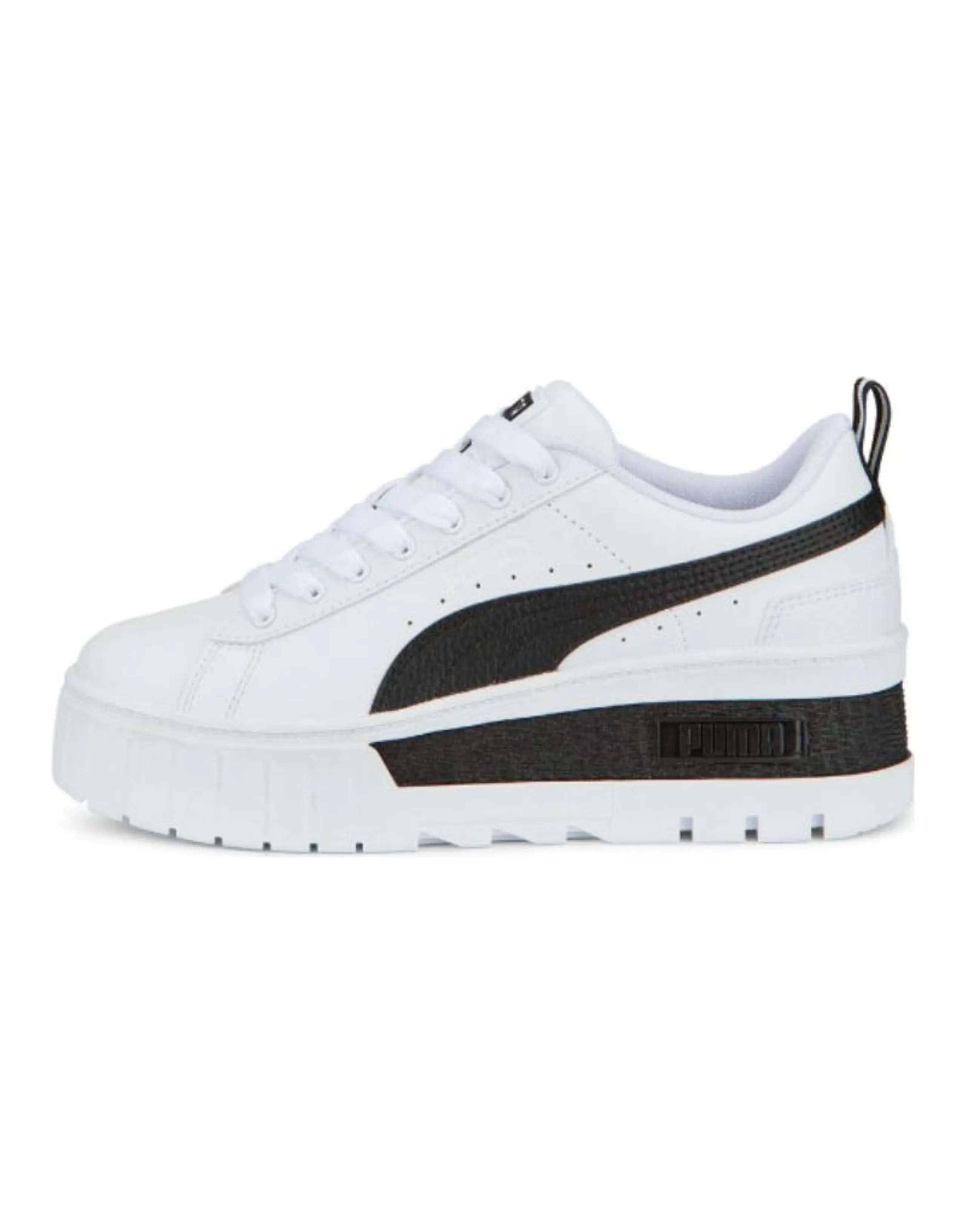 PUMA Mayze Wedge White Black Women's