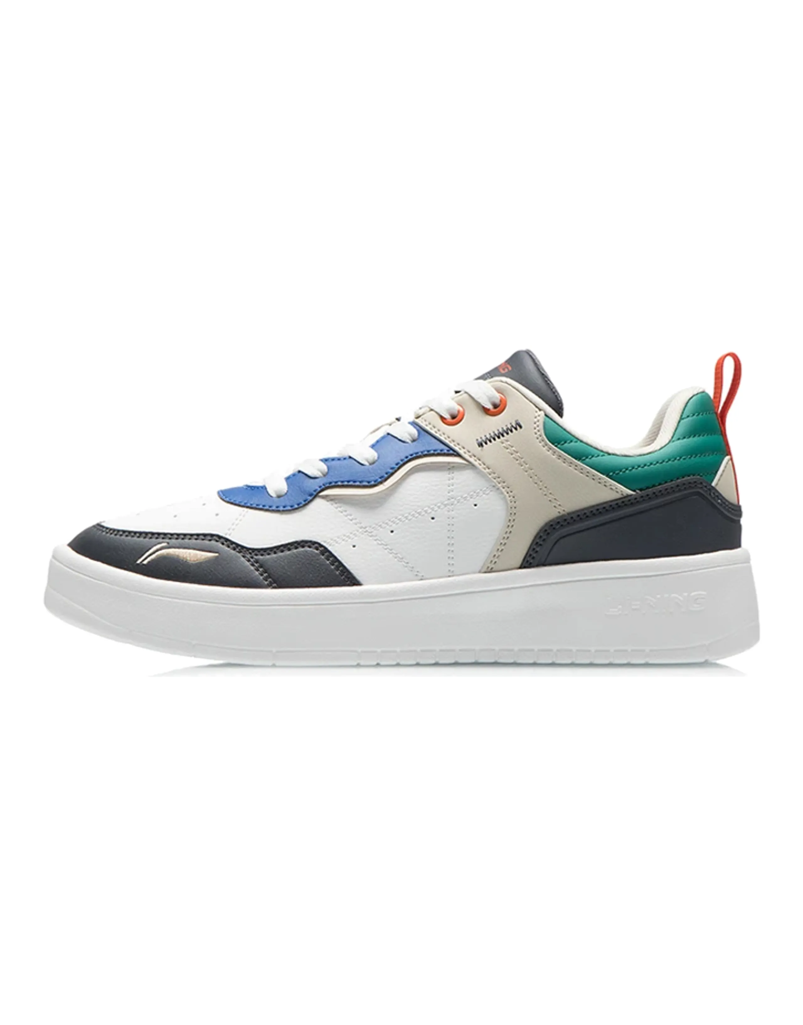 LiNing The Beginning Of The Line Low-Top Skateboard Shoes Men's White Black Green