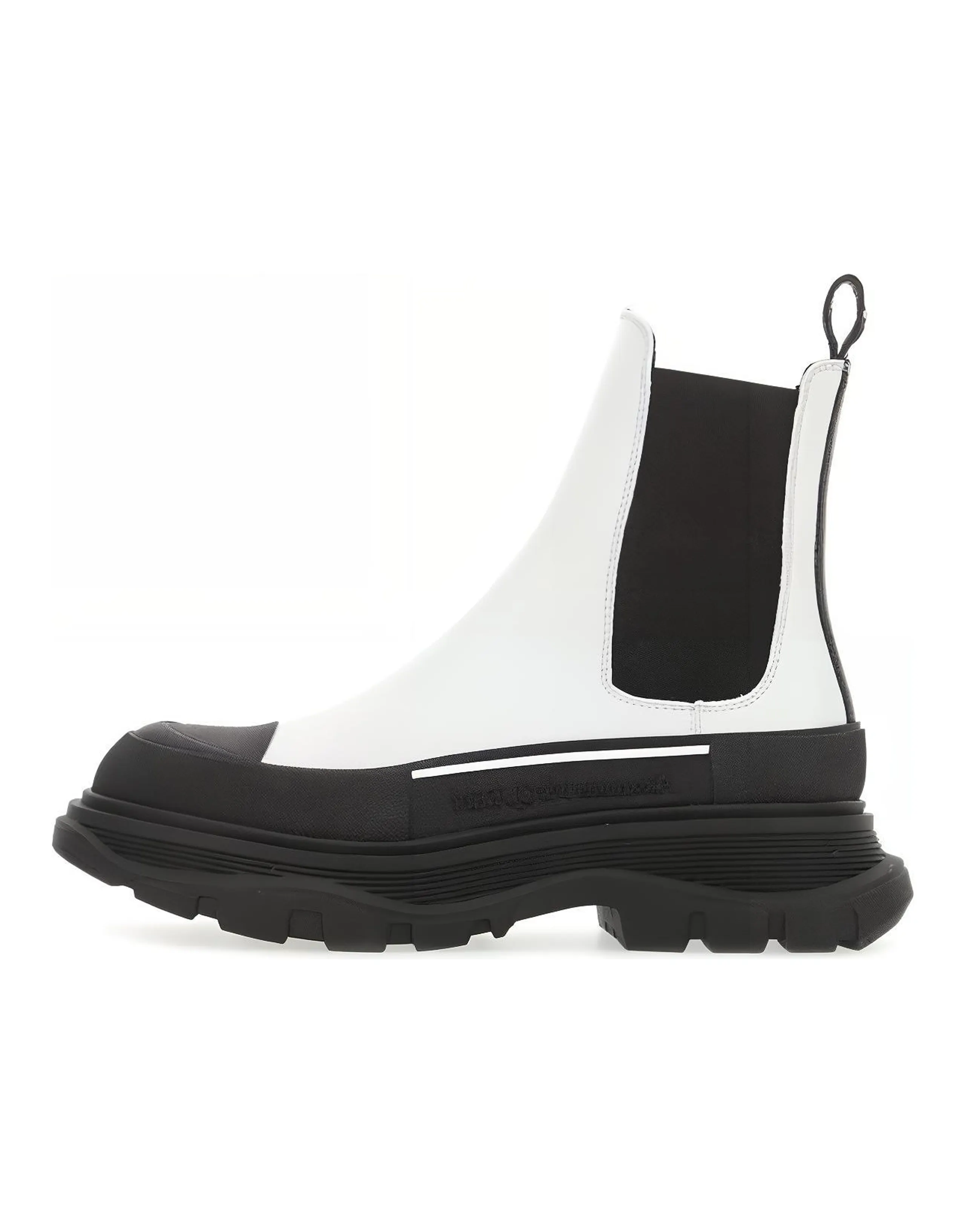 Alexander McQueen Tread Slick Boot White Black Women's