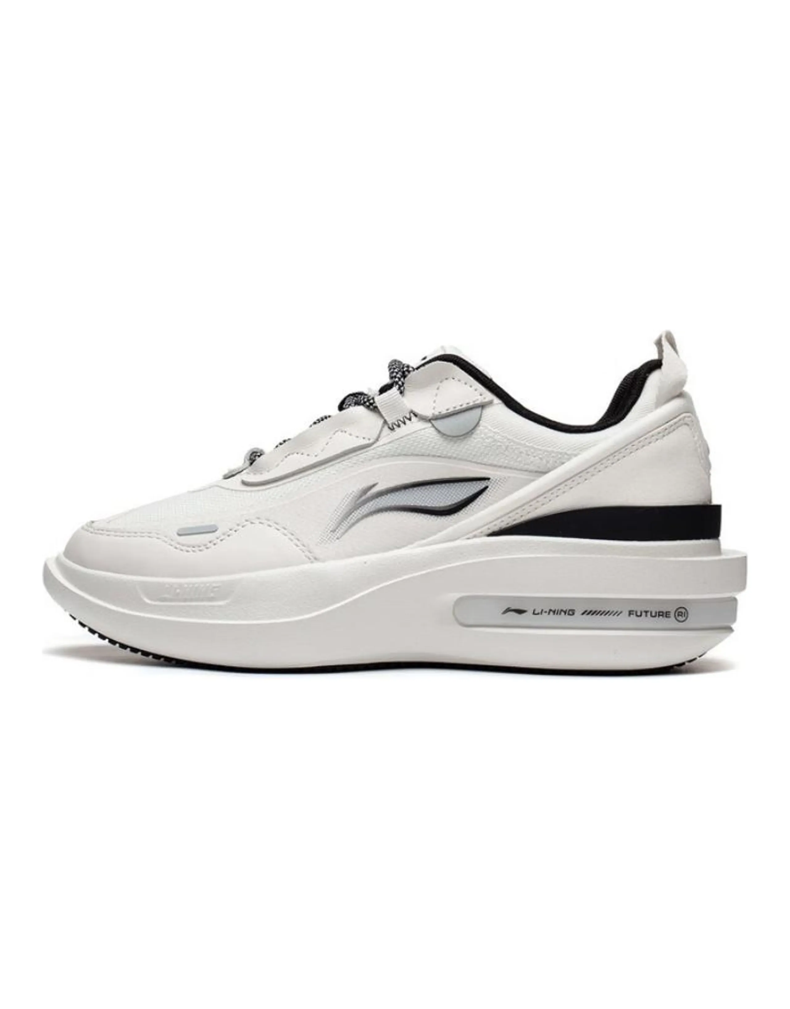 LiNing Future R1 Durable Breathable Low-Top Skateboard Shoes Women's White Gray
