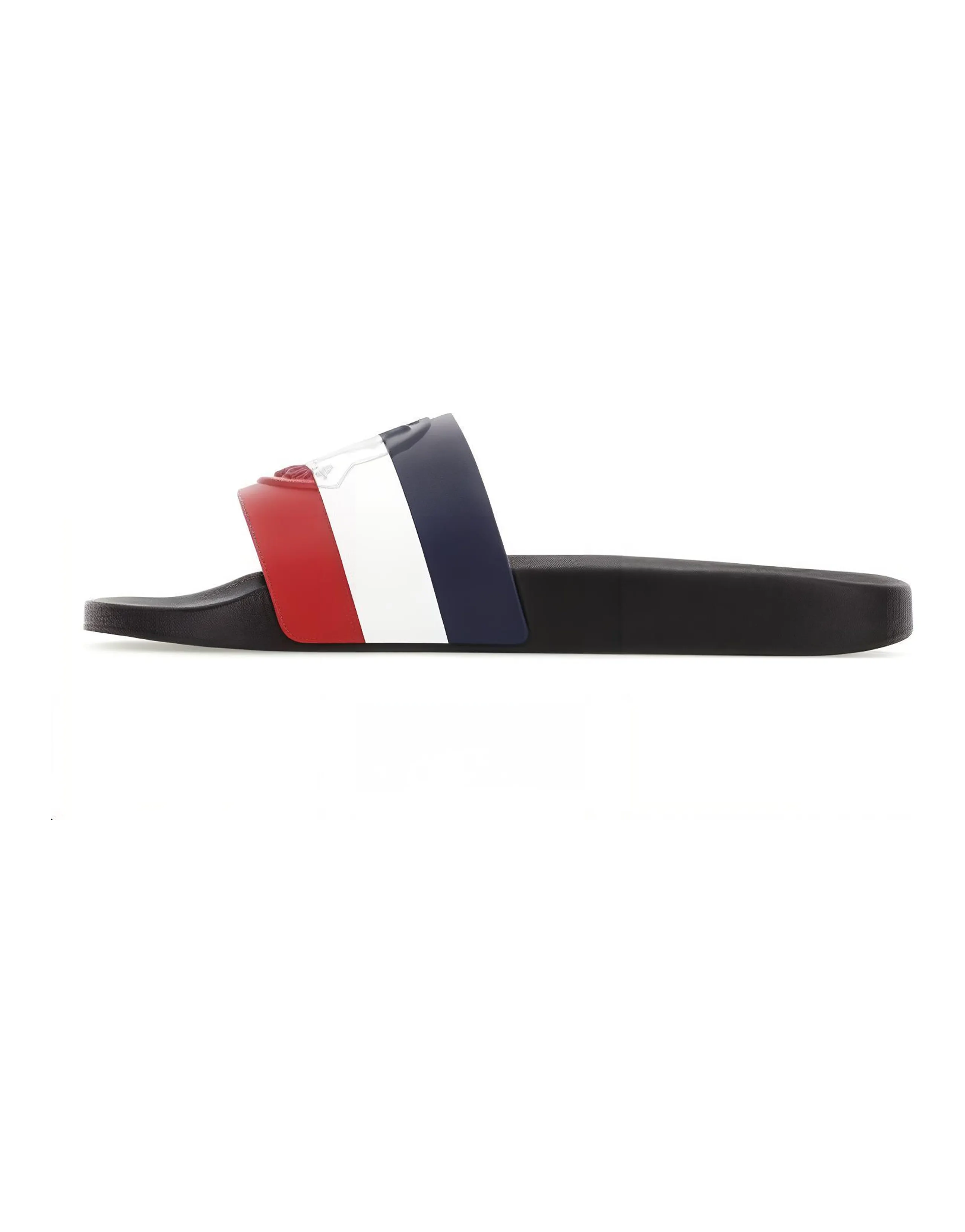 Moncler Basile Minimalist Casual Rubber Sole Slide Sandals Men's Black