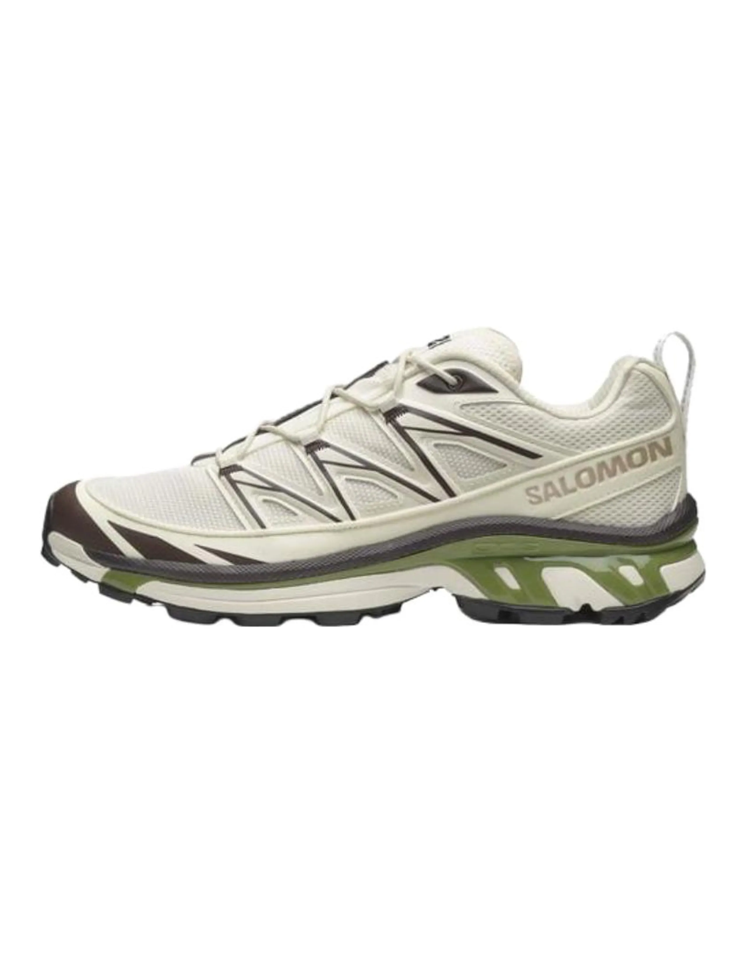 SALOMON XT 6 Cushioning, Wear Resistant Low top Long Distance Running Shoes Unisex Beige Green