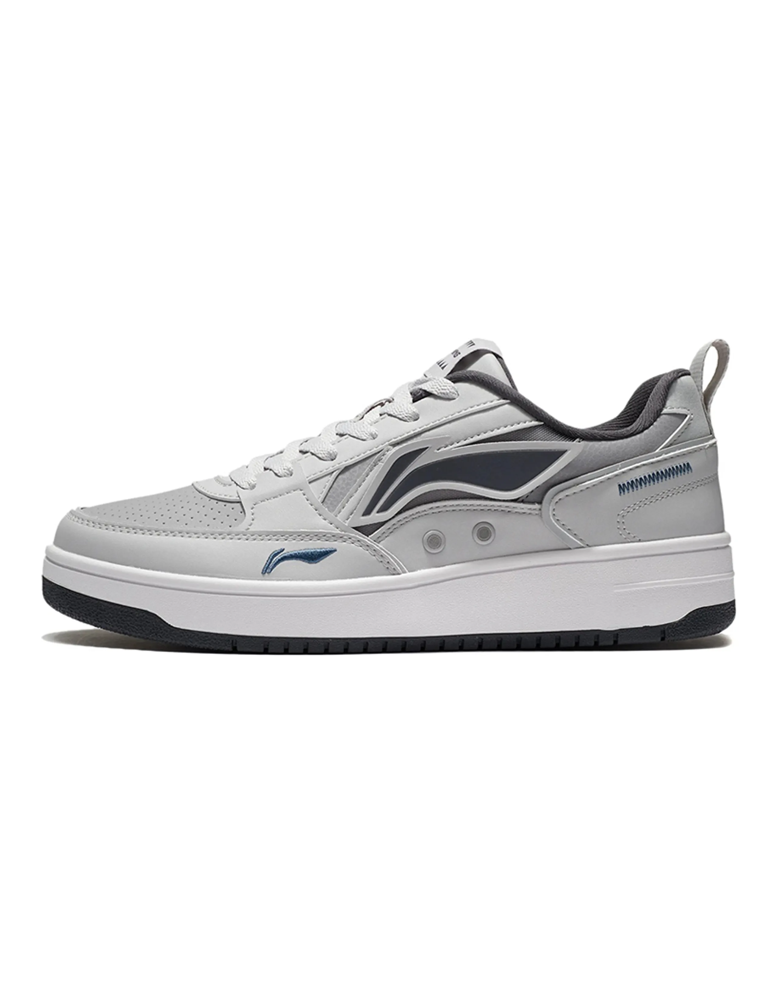 LiNing Anti-Slip And Wear-Resistant Lightweight Low-Top Skateboard Shoes Men's Gray