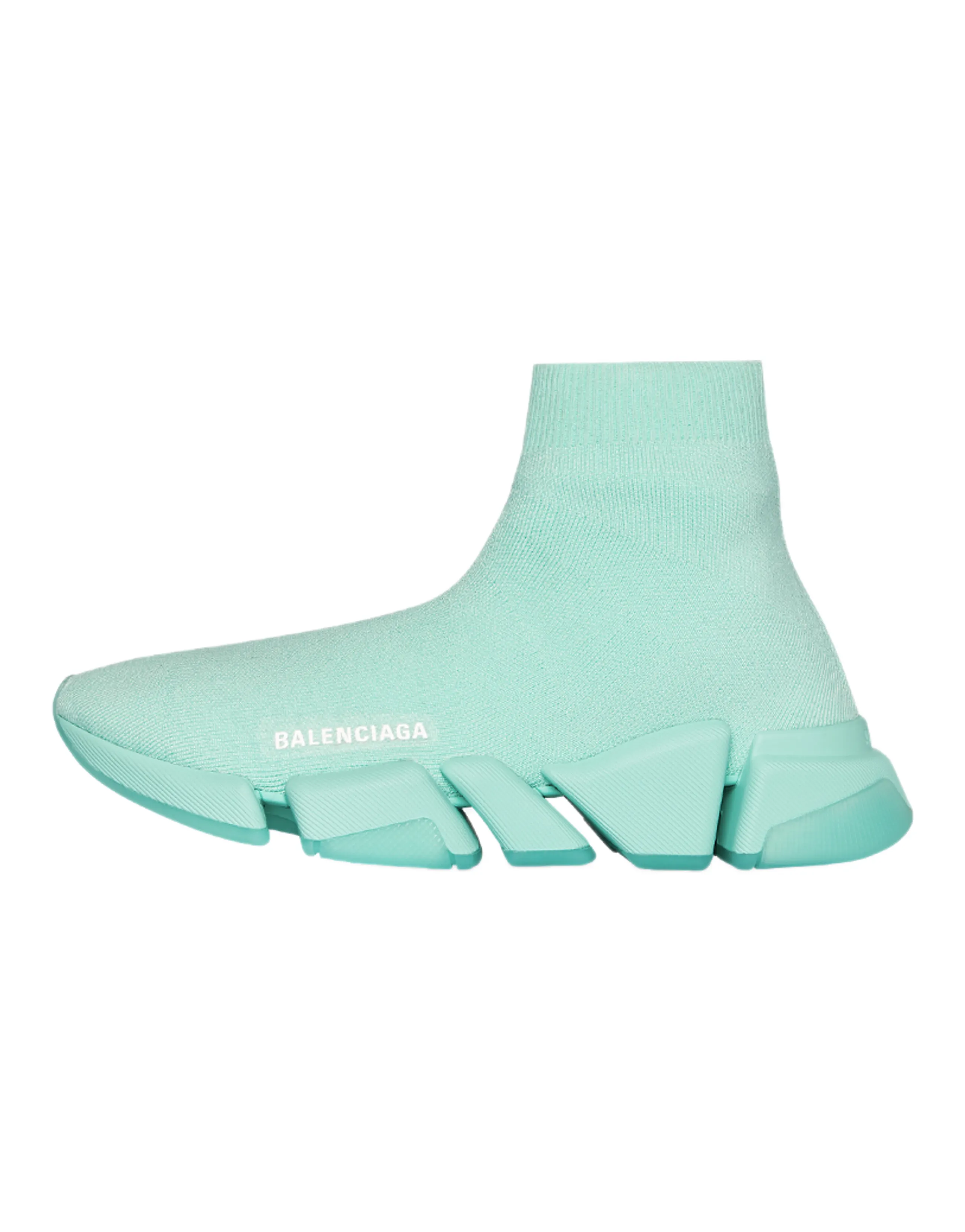 Balenciaga Speed 2.0 Recycled Transparent Sole Green Women's