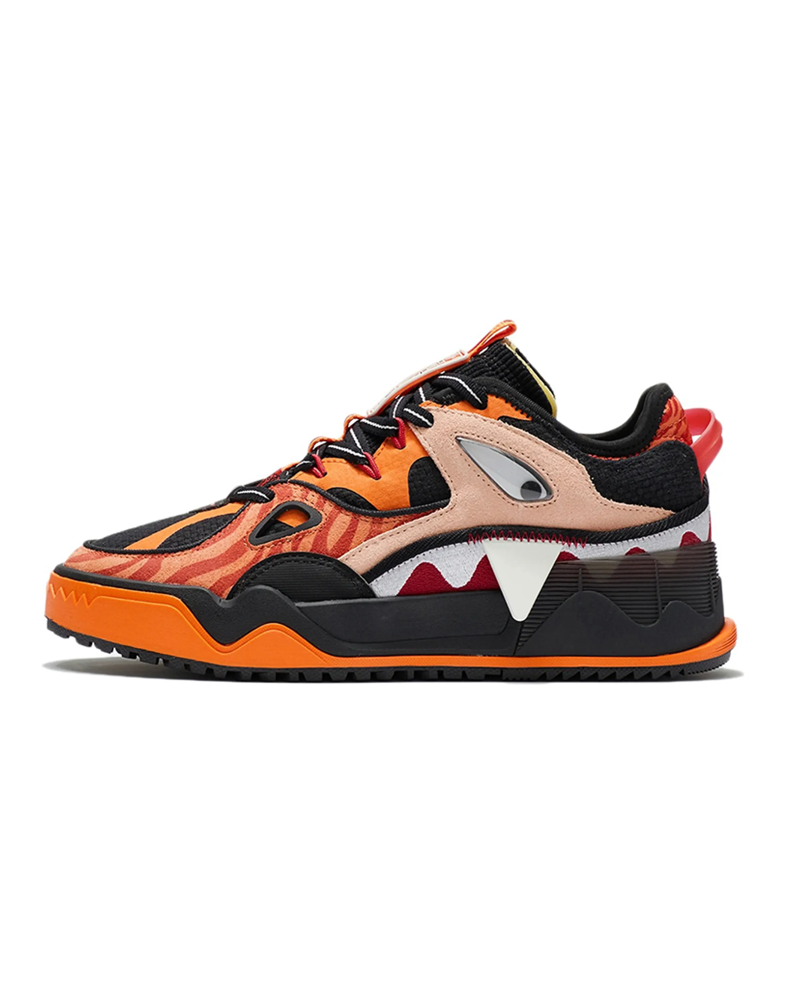 LiNing CF Twinkle Star Low-Top Skateboard Shoes Women's Black Orange