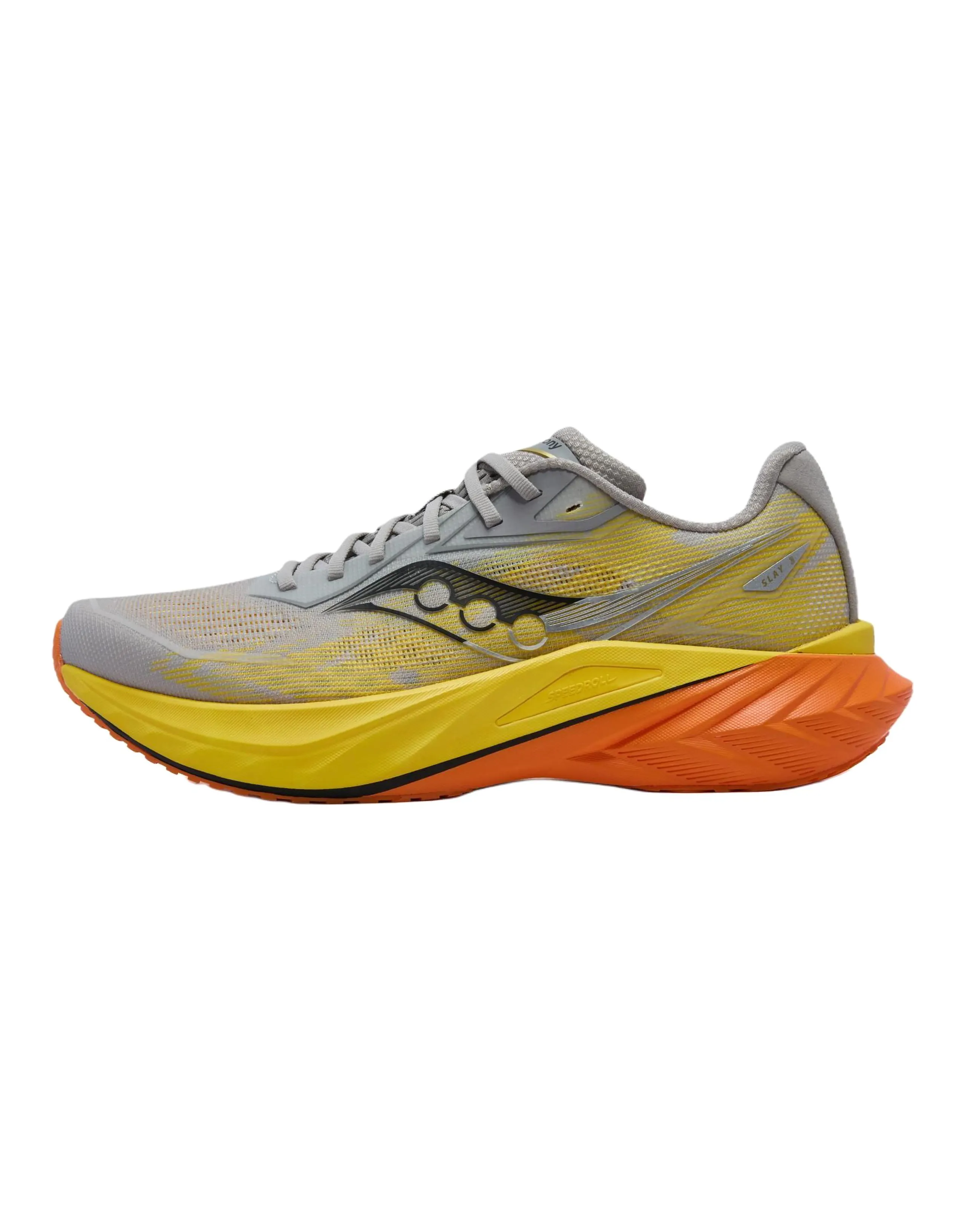 Saucony SLAY Full Speed 3 Carbon Plate Versatile Comfort Wear-Resistant Low-Top Running Shoes Unisex Yellow Grey