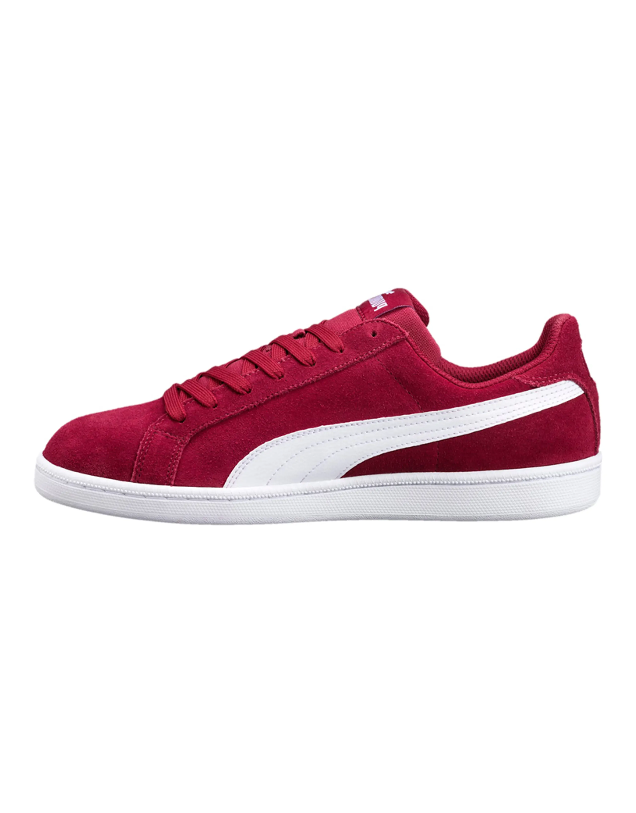 PUMA Smash Suede Retro Low Top Skate Shoes Red