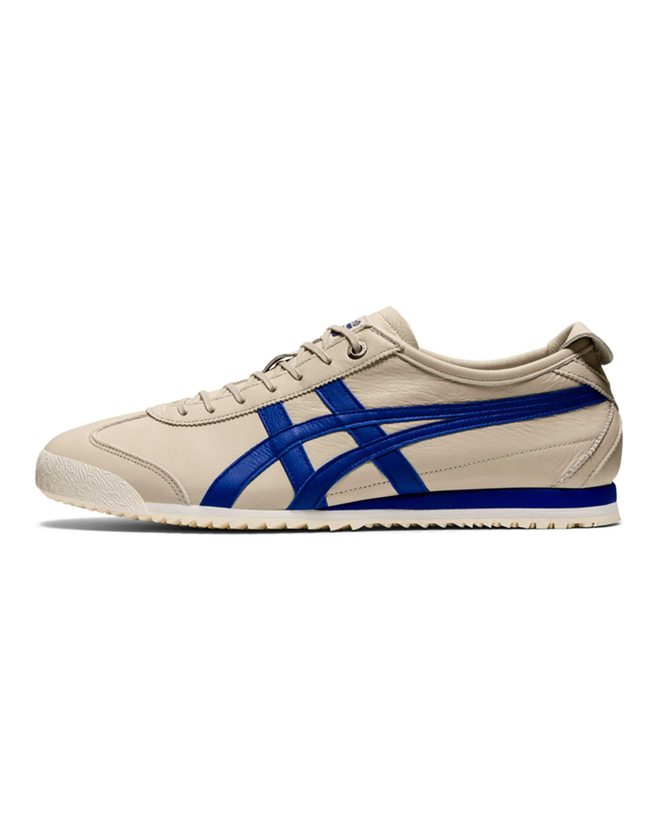 Onitsuka Tiger MEXICO 66 Sd Retro Comfort Wear-Resistant Low-Top Casual Running Shoes Unisex Beige Blue