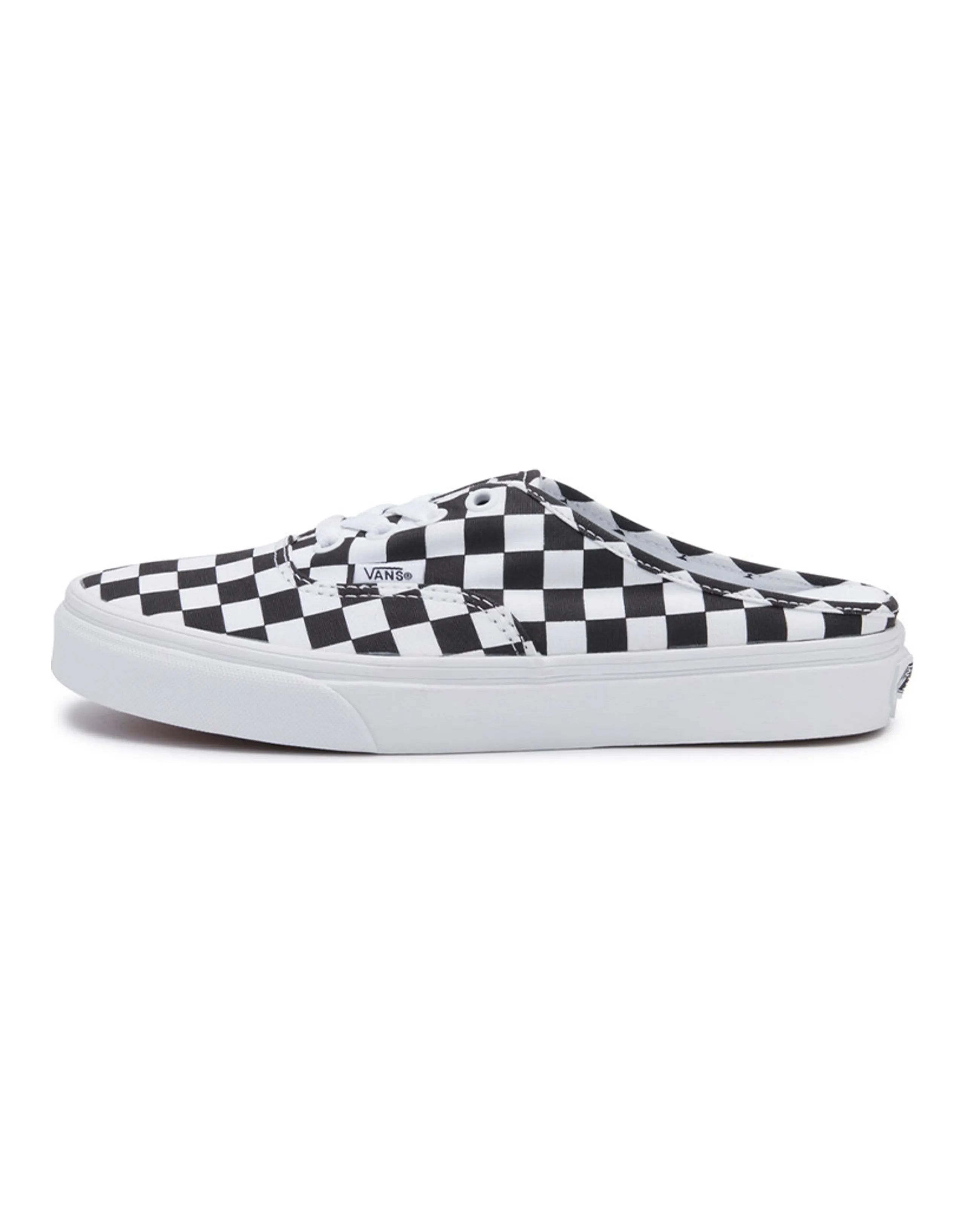 Vans Authentic Checkerboard Cushioning Lightweight Breathable Low-Top Skateboard Shoes Unisex Black White Checkerboard