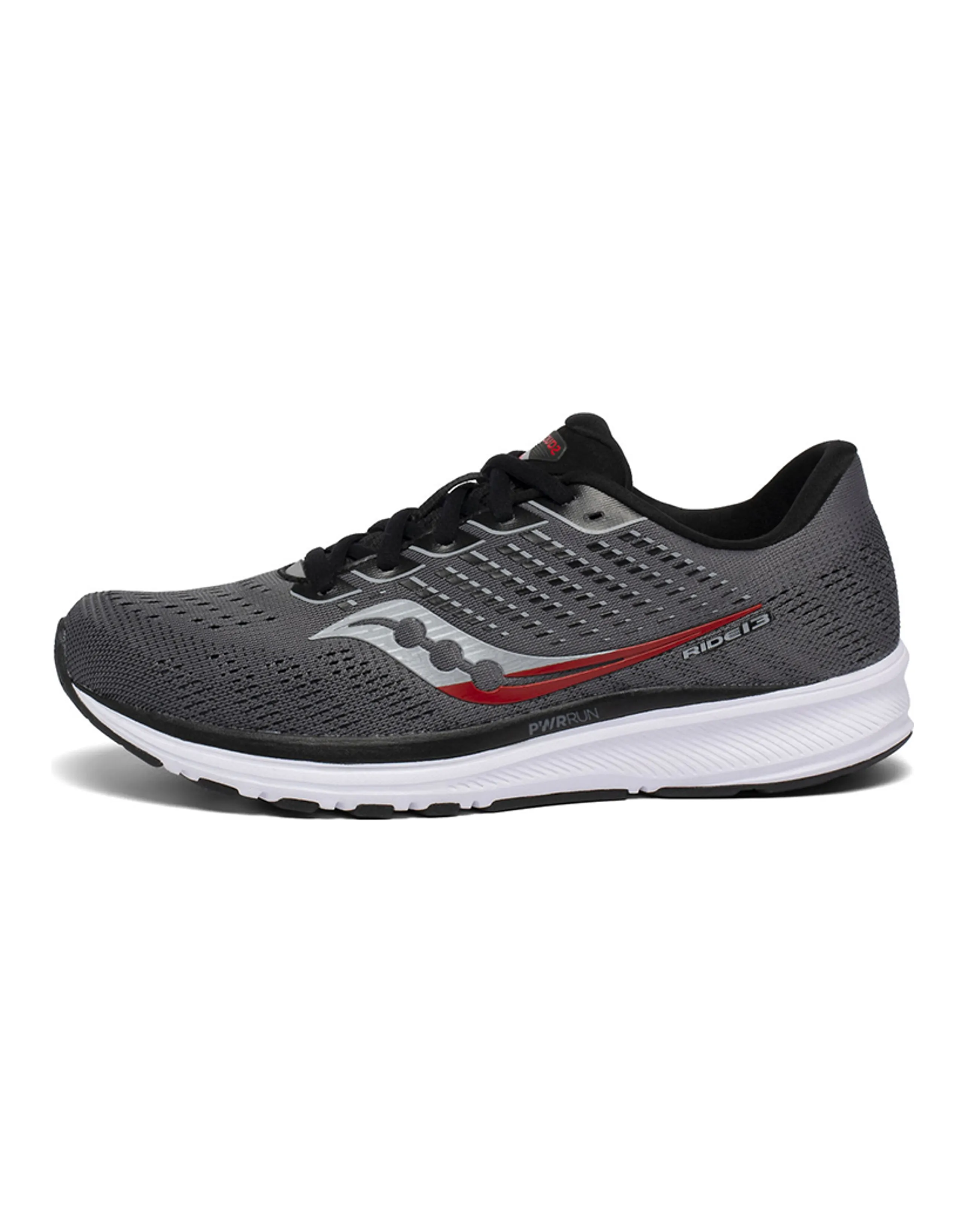 Saucony Ride 13 Low-Top Running Shoes Men's Charcoal Black