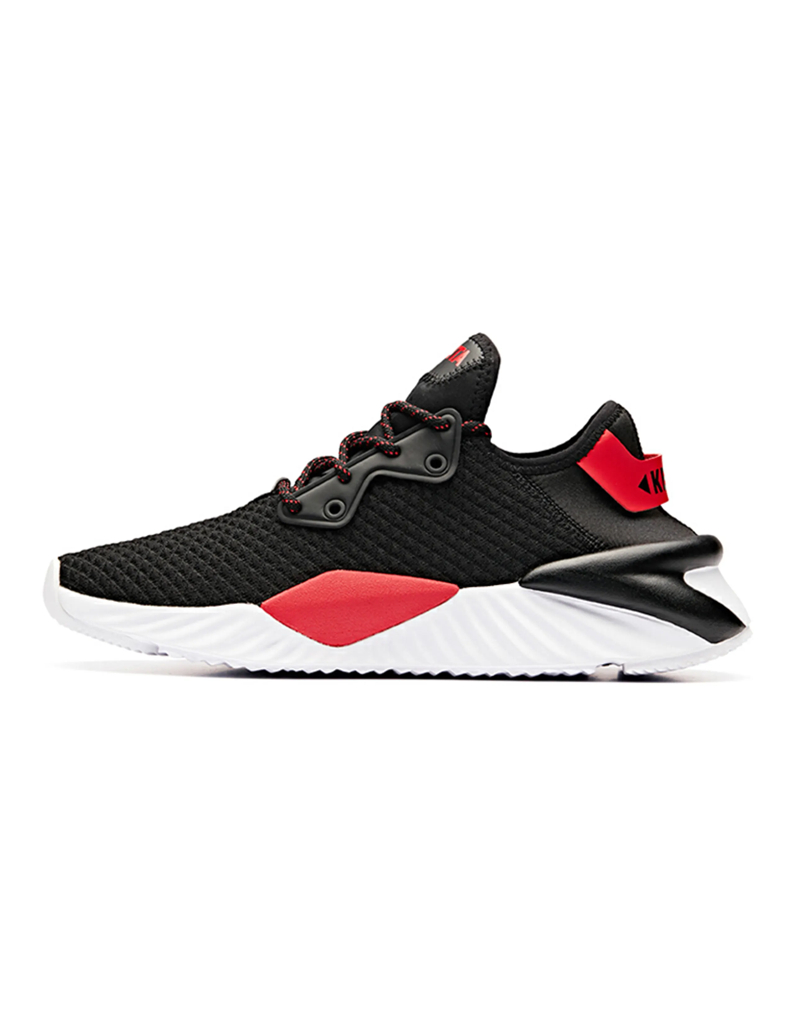 Anta 'Unbridled' Series Low-Top Running Shoes Men's Black Red