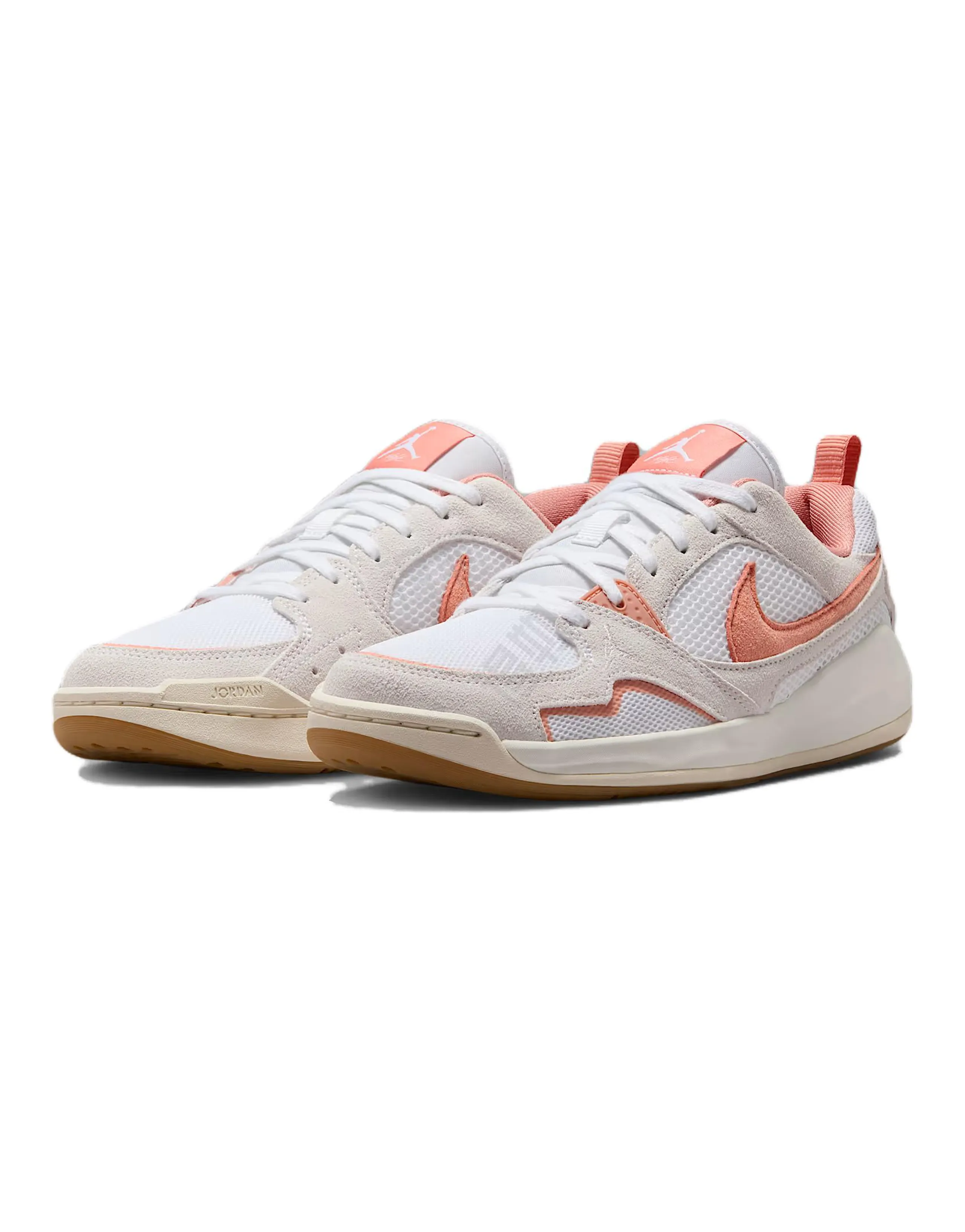 Jordan CMFT Era Abrasion Resistant Low Top Vintage Basketball Shoes Women's White Umber