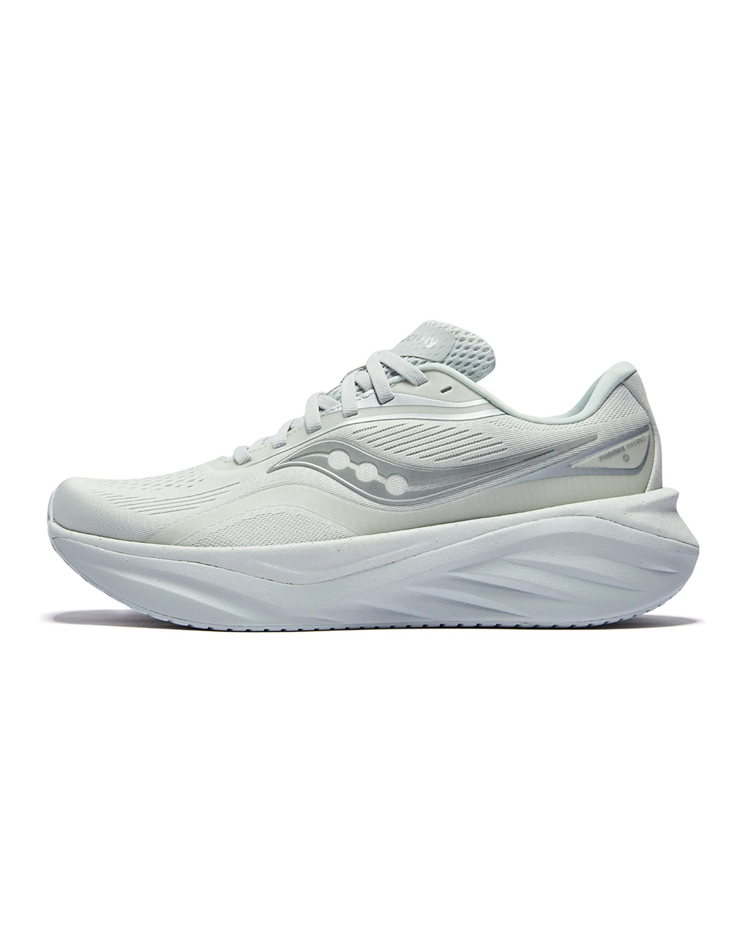 Saucony PHOENIX INFERNO 4 Daily Cushioned Low-Top Running Shoes Unisex Light Gray