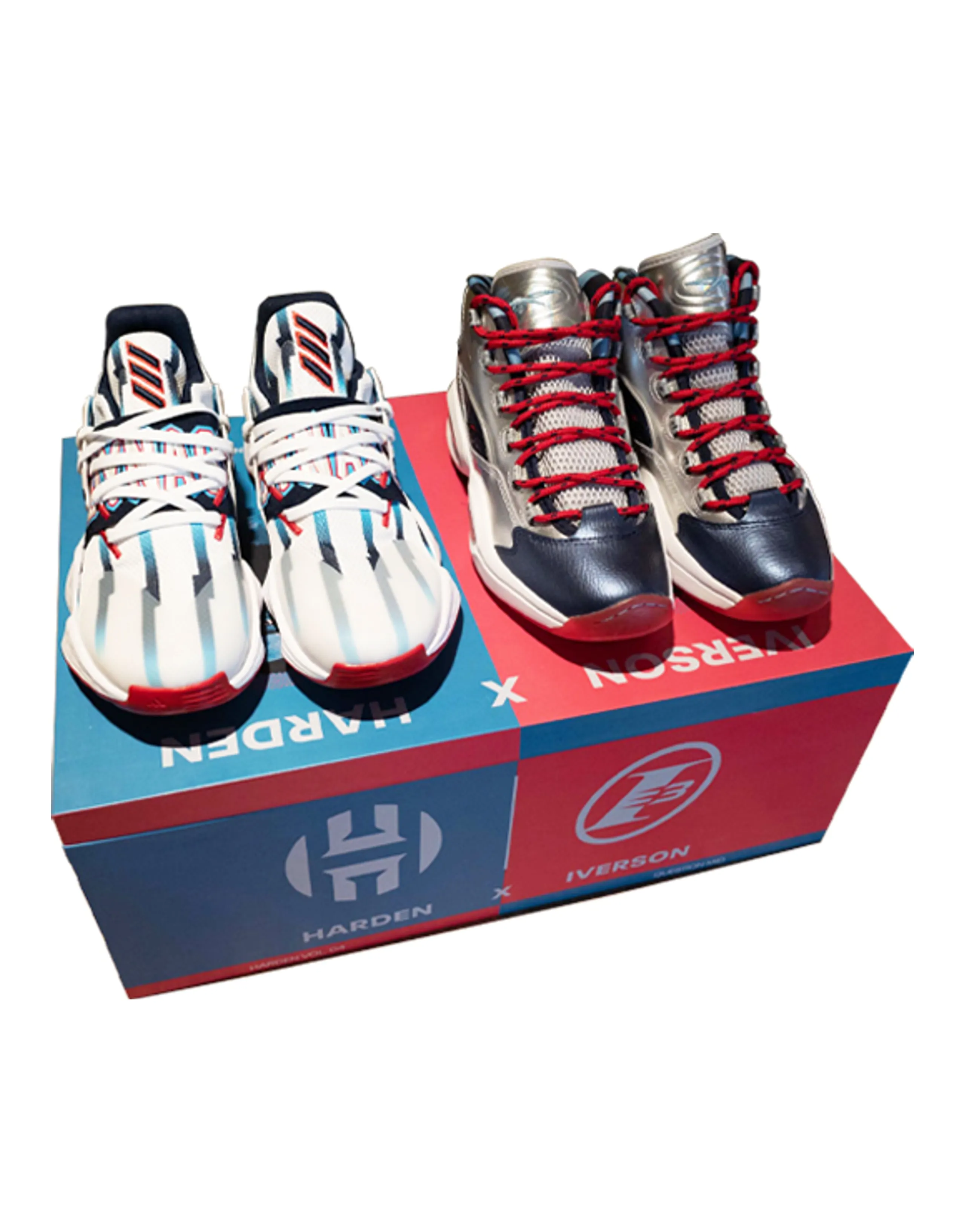 Adidas Harden X Reebok Iverson 'White Blue Red'