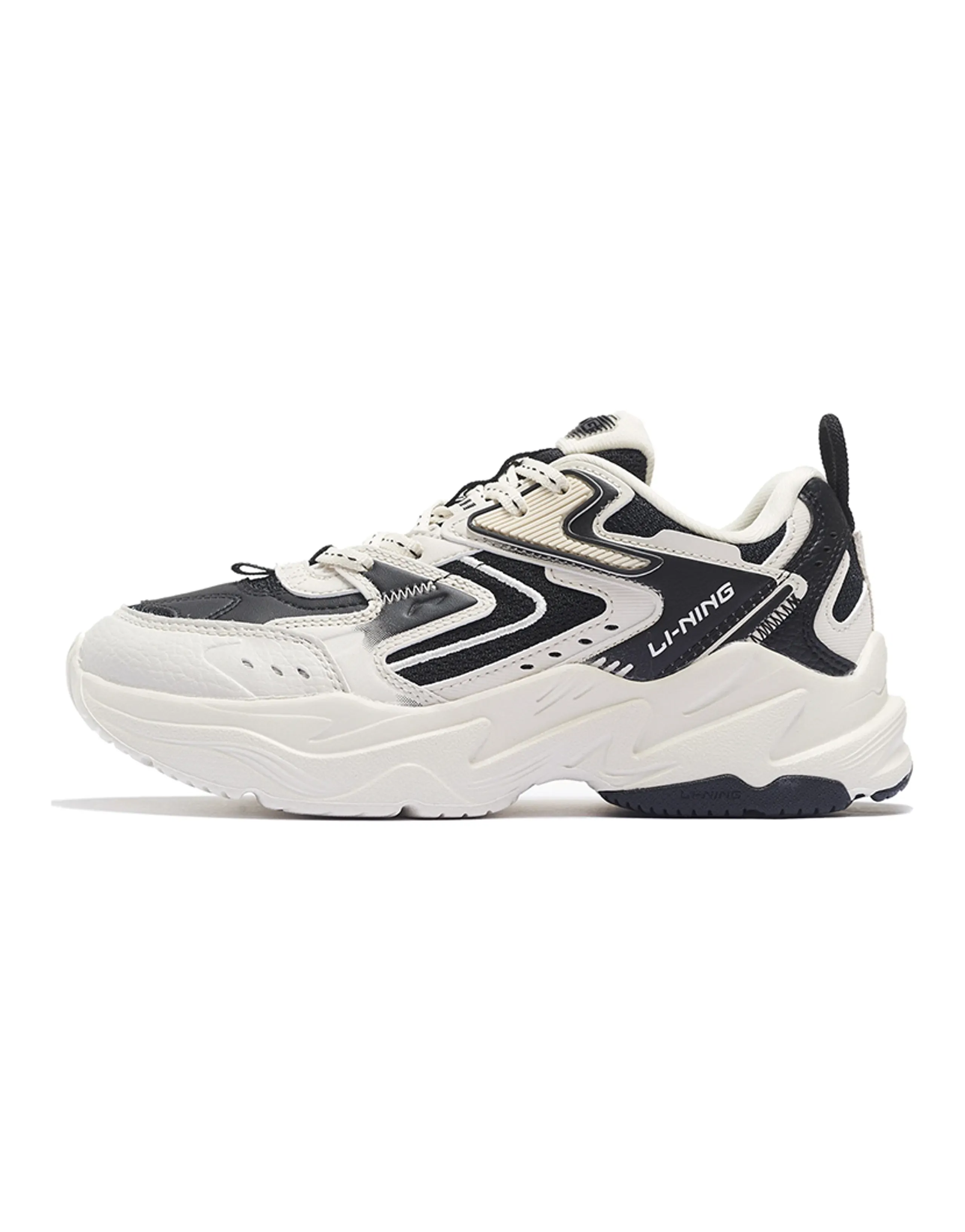 LiNing Spacetime Cushioning Low-Top Sports Casual Shoes Women's White Black