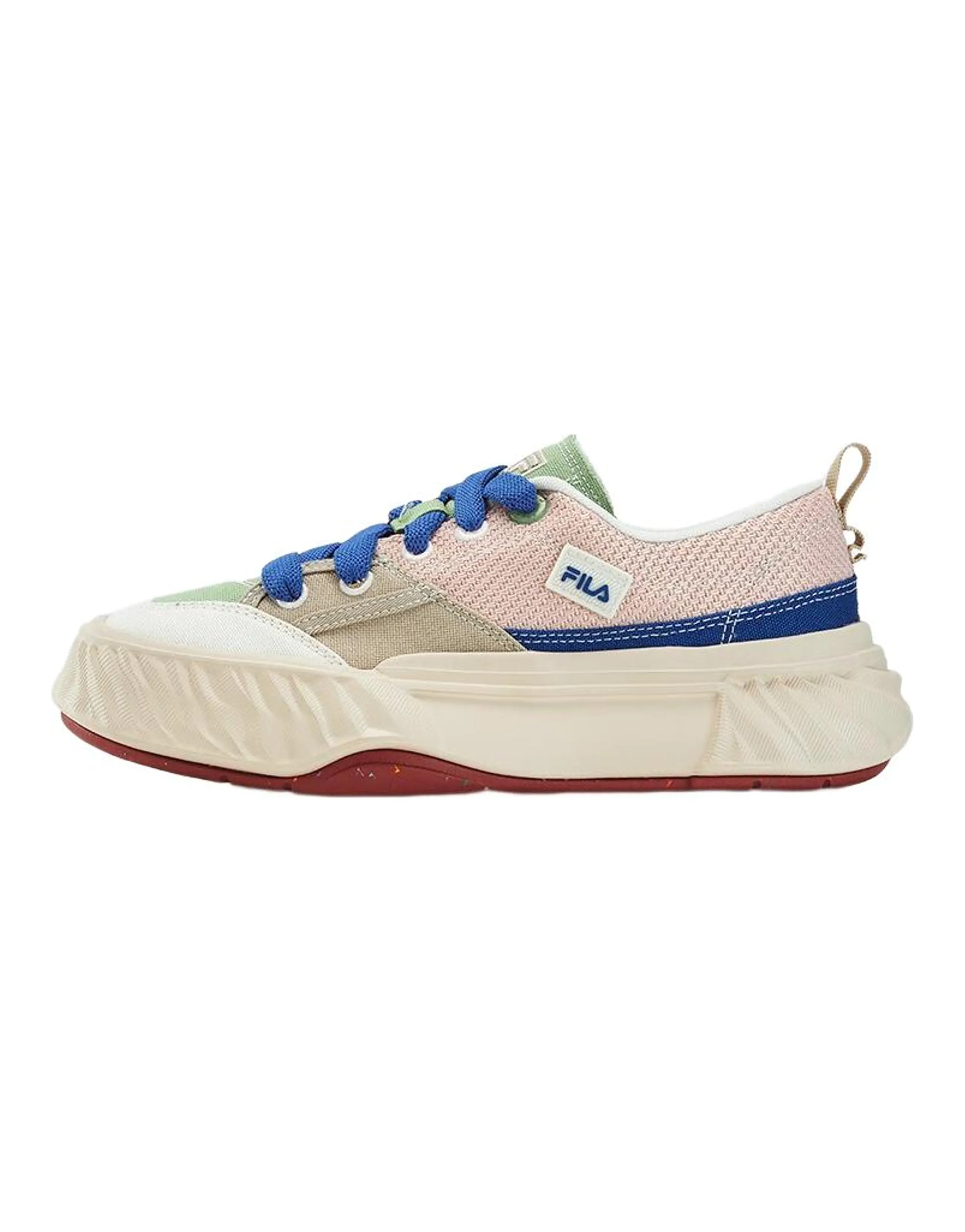 FILA Fosso Slip-Resistant Low-Top Canvas Shoes Women's Pink Green