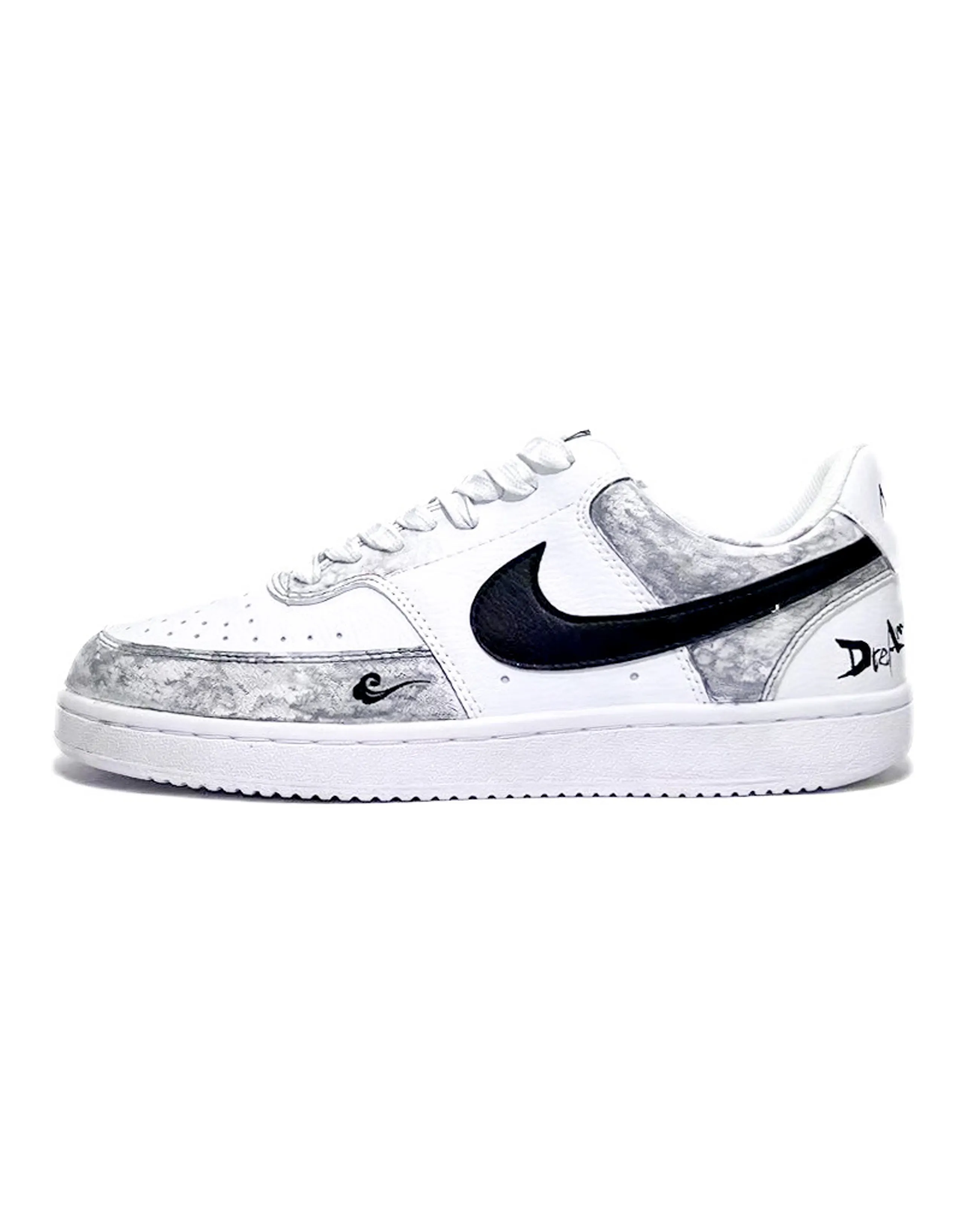 Nike Court Vision 1 Skateboard Shoes Men Low-Top Gray