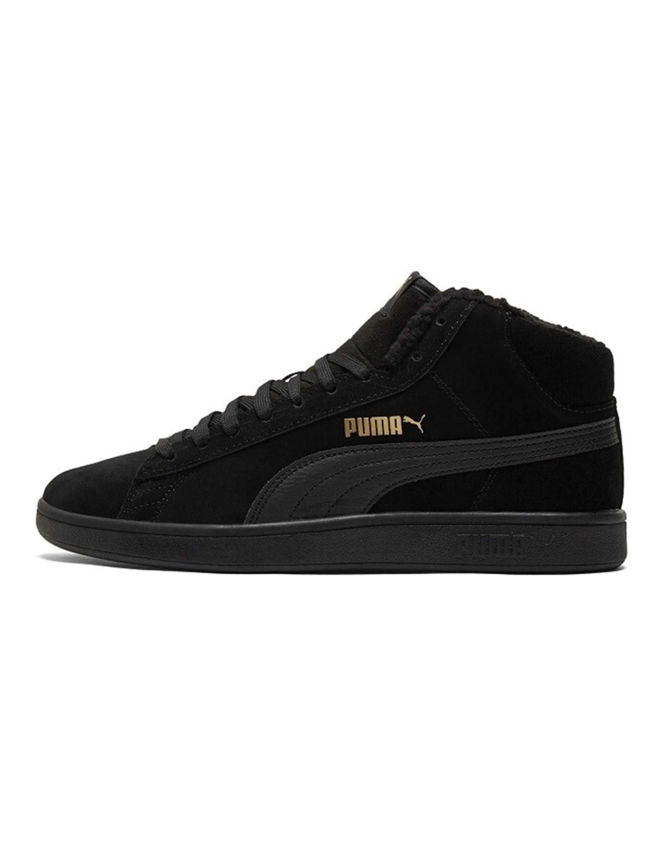 PUMA Smash V2 Mid Winter 'Black Team Gold'