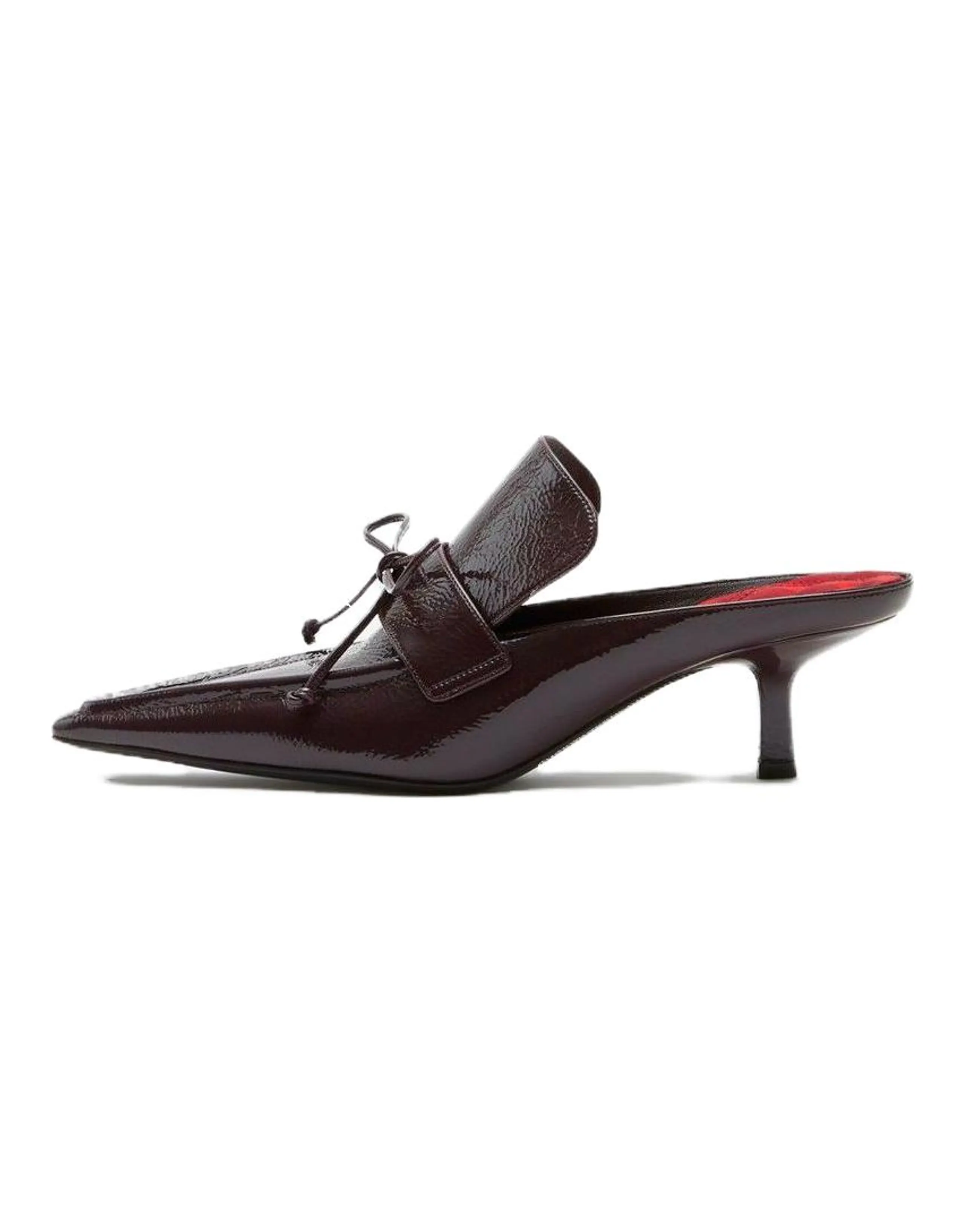 Burberry Wrap toe Slippers Women's Dark Brown