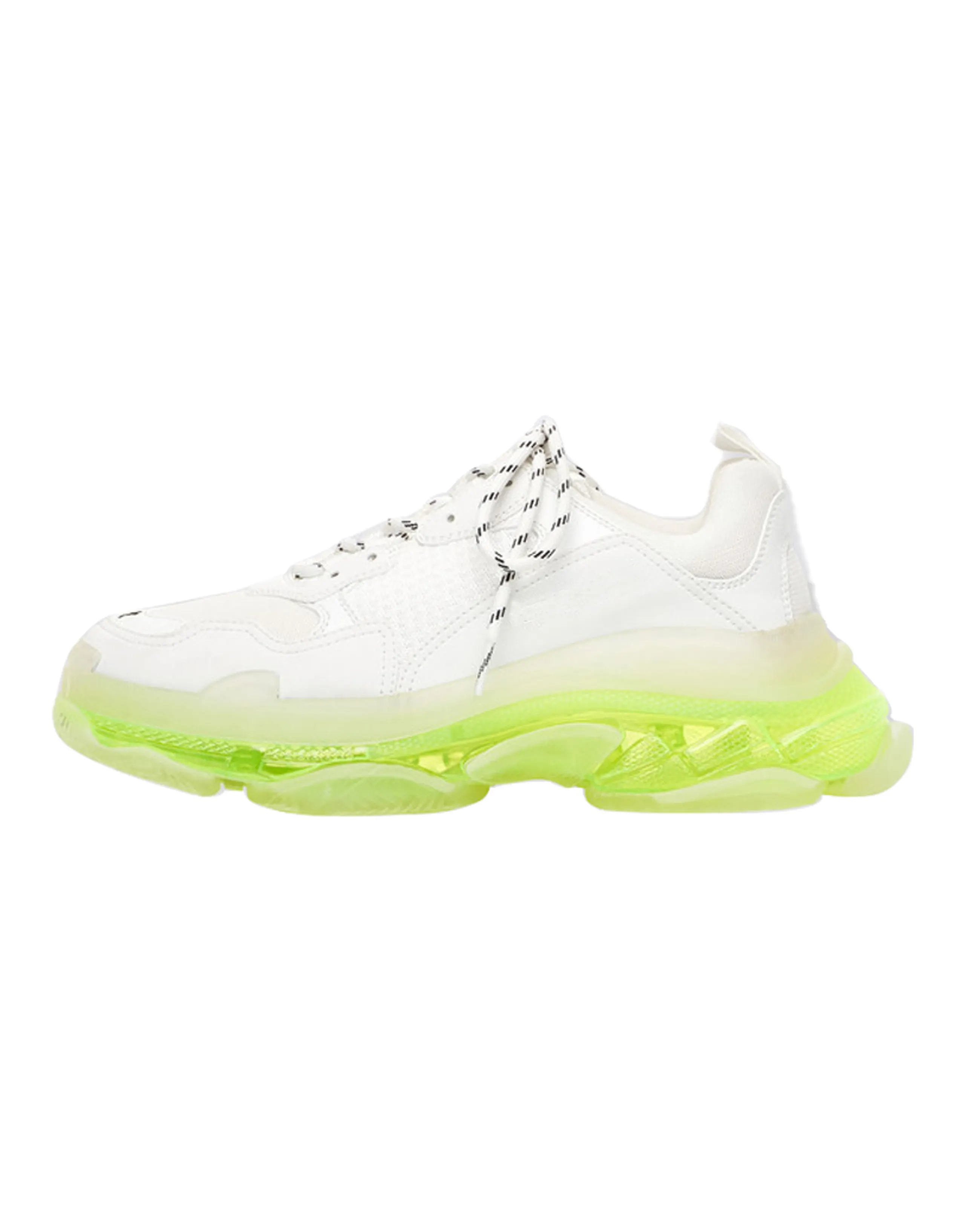 Balenciaga Triple S Clear Sole White Fluo Yellow Women's
