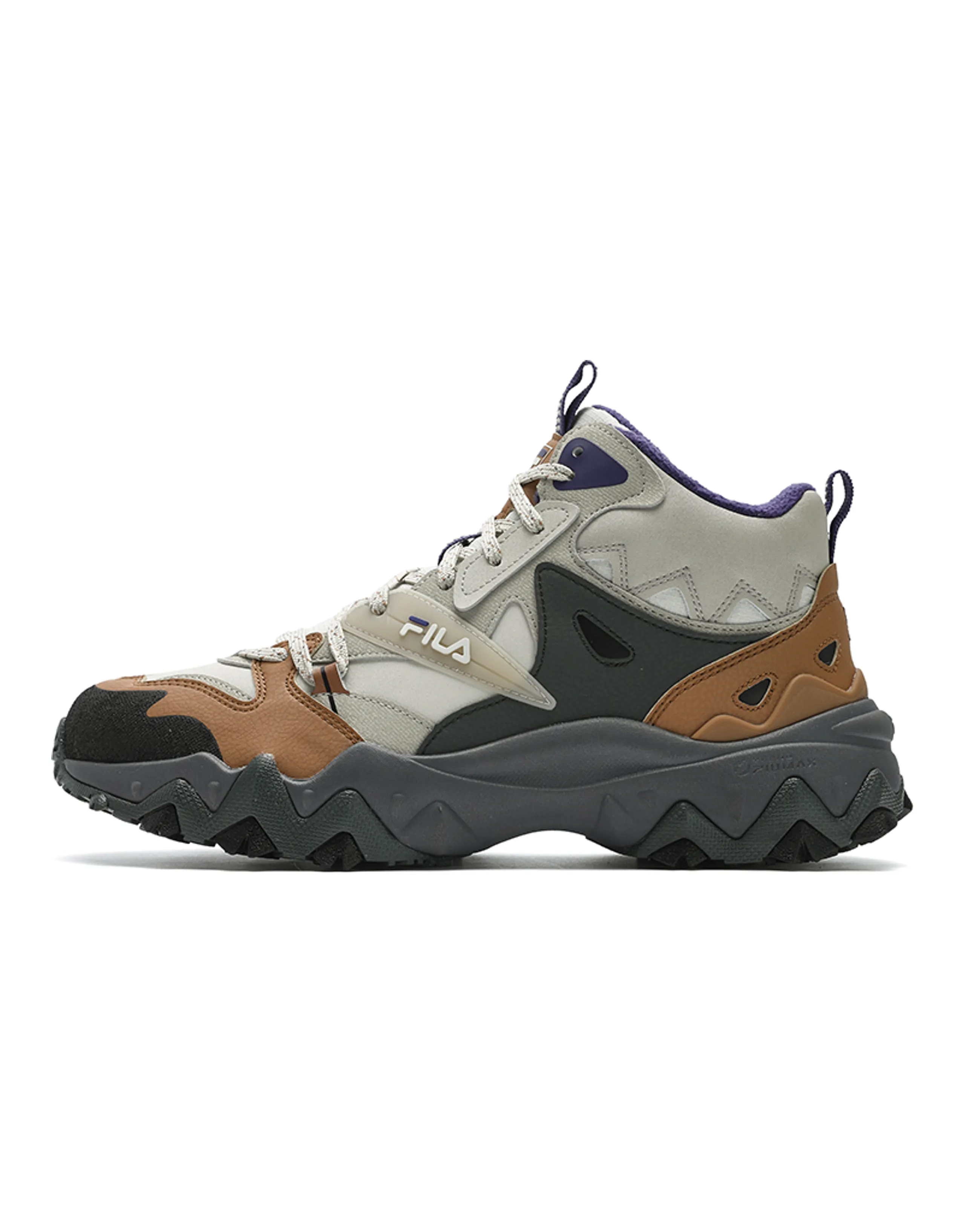 FILA Oakmont MID WE Comfortable Versatile Fleece Mid-Top Casual Shoes Men's Brown