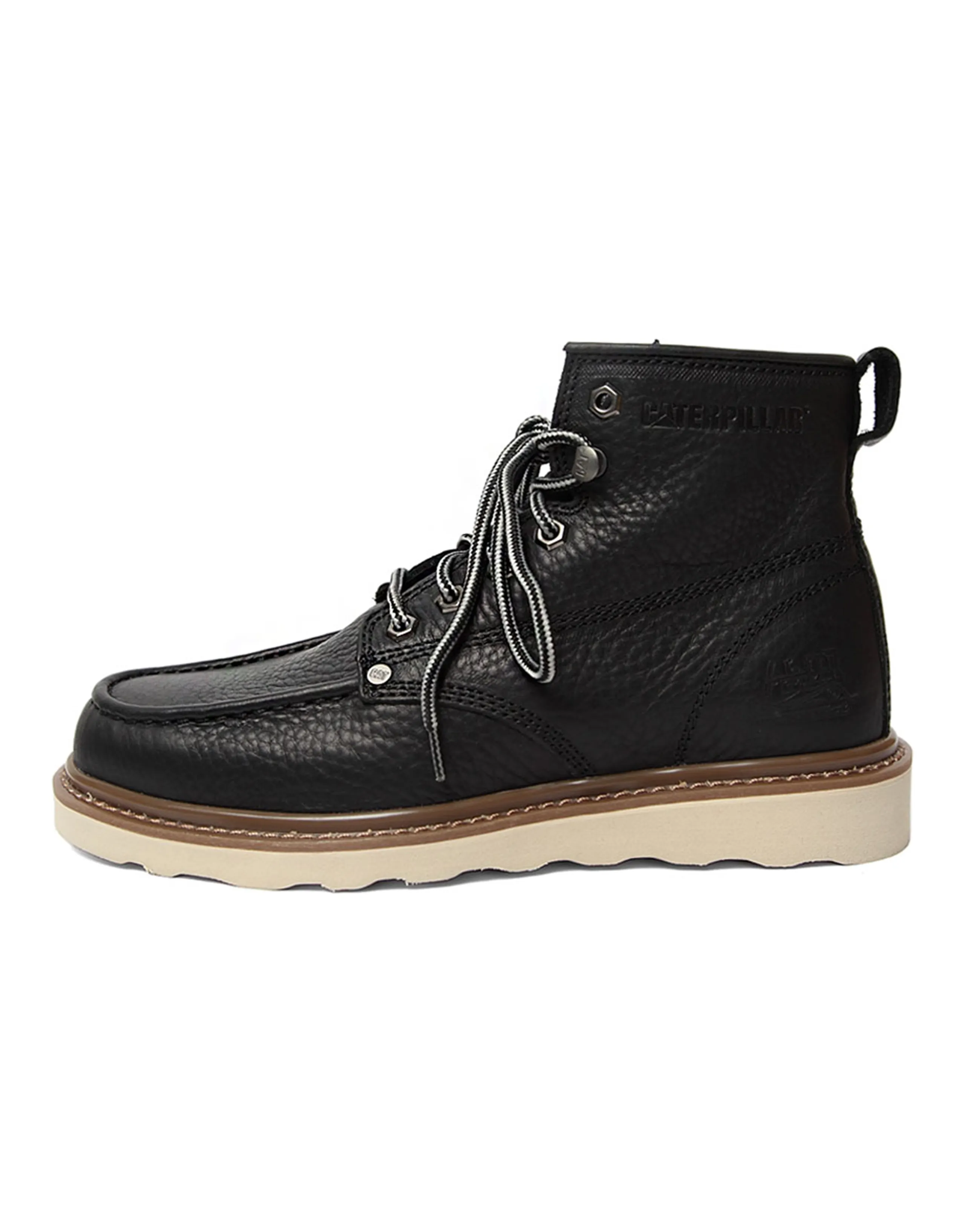 CAT Glenrock Mid Collection Slip Resistant Ankle Length Outdoor Boots Men's Black