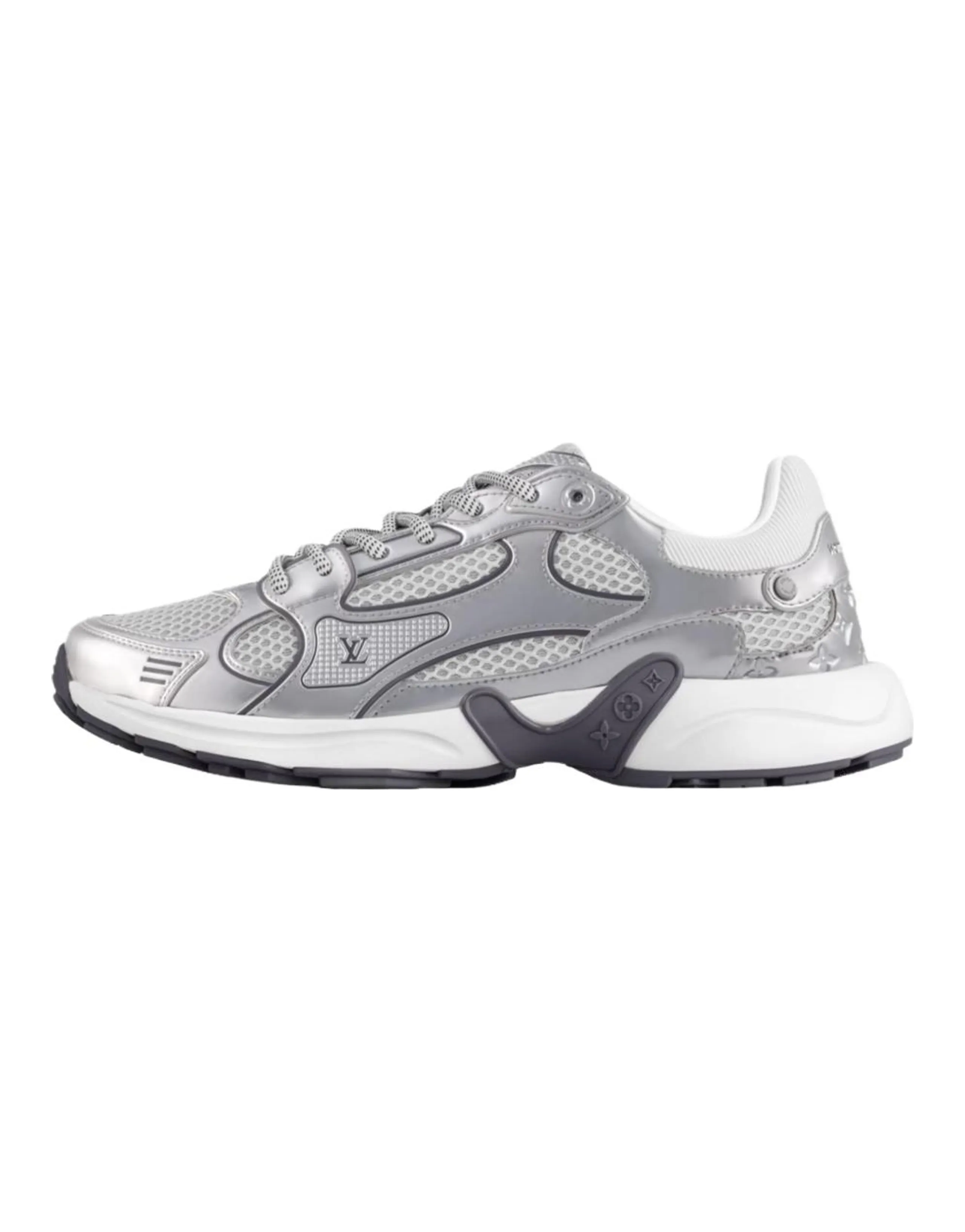 LOUIS VUITTON Olympia Low Top Casual Shoes Women's Silver