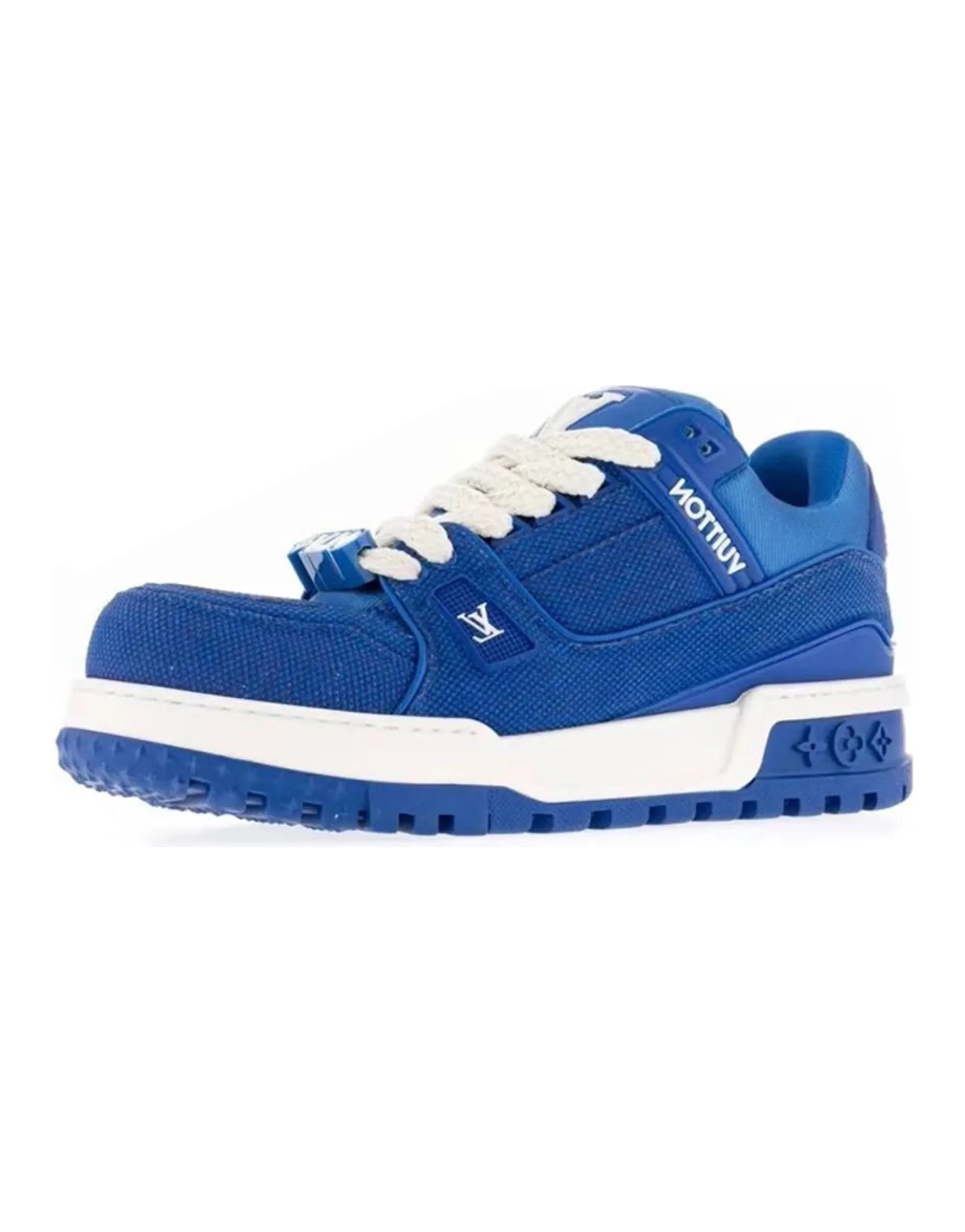 LOUIS VUITTON Trainer Maxi Stylish Skateboarding Shoes Men's Blue