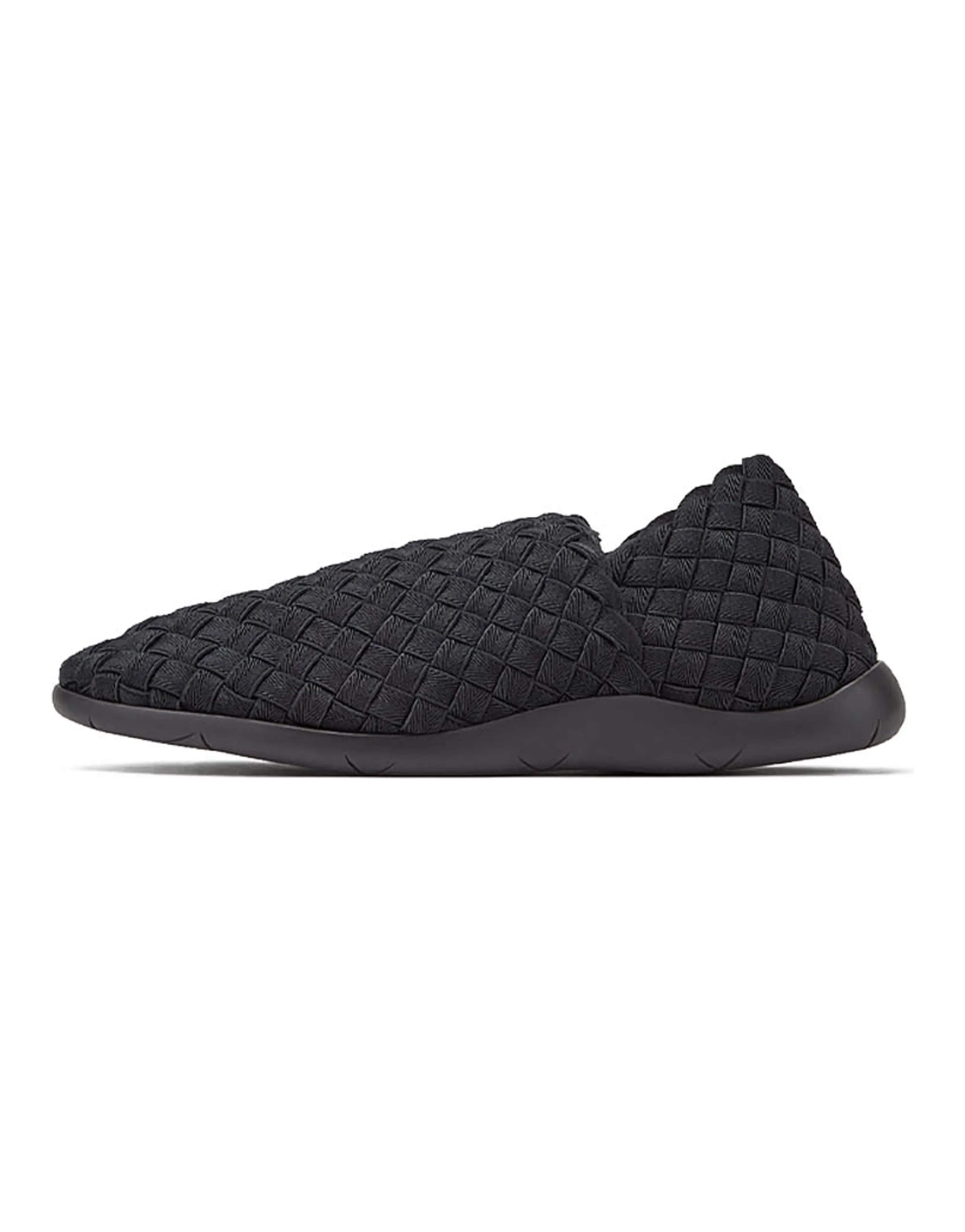 Bottega Veneta Plat Woven Slip-On Casual Shoes Men's Black