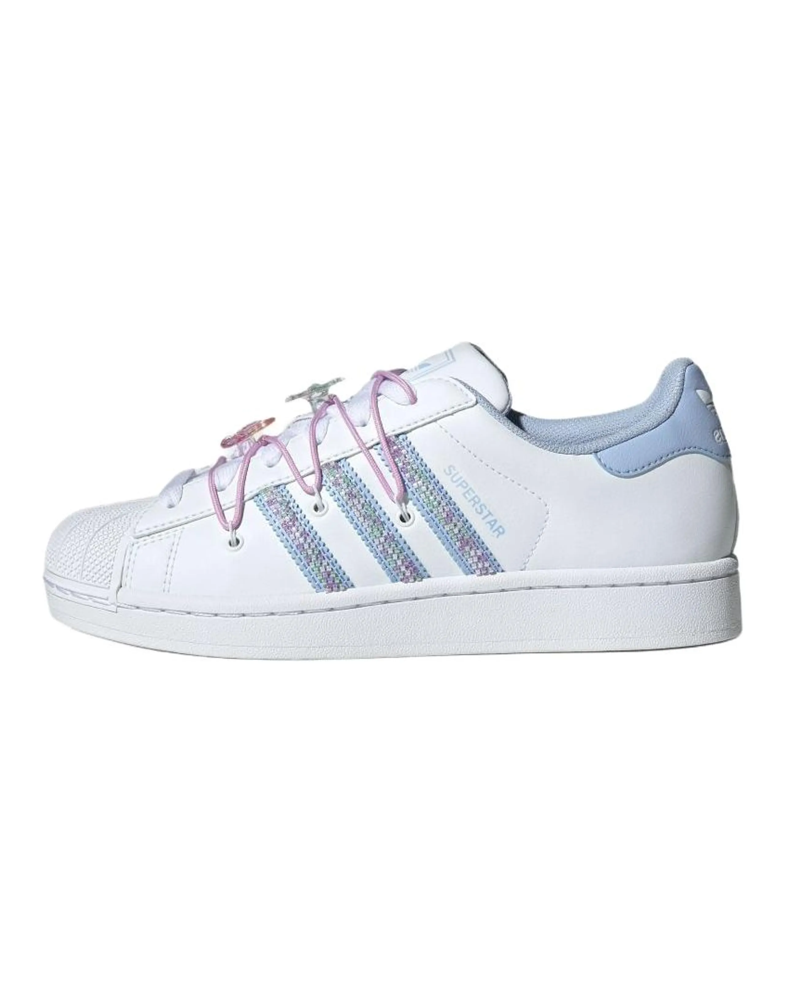 Adidas Originals Superstar 2 Abrasion Resistant Low top Skateboard Shoes Women's White