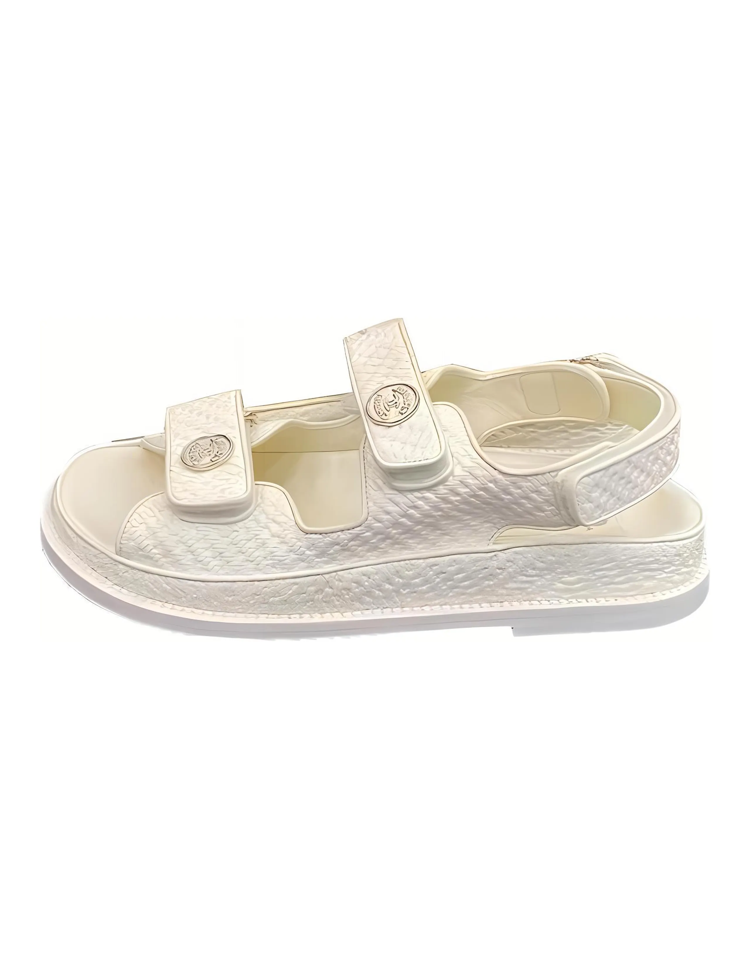 CHANEL Stylish Sandals Women's White